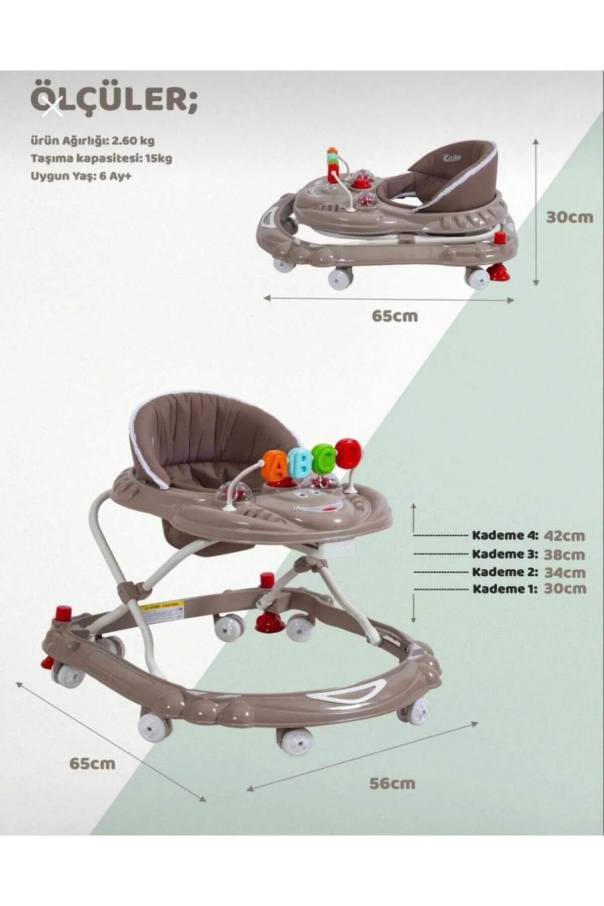 YOGNETIC BabyStep Pro Oyuncaklı Yürüteç | Öğretici ve Eğitici | Stoplu Pembe Yürüteç fotoğrafı 4 (önizleme)