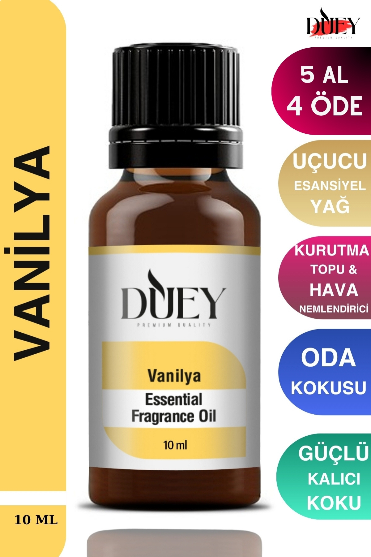 DUEY Vanilya Uçucu Yağı Hava Nemlendiriciler Difüzör Esansı Oda Kokusu Esansı Buhurdanlık Yağı