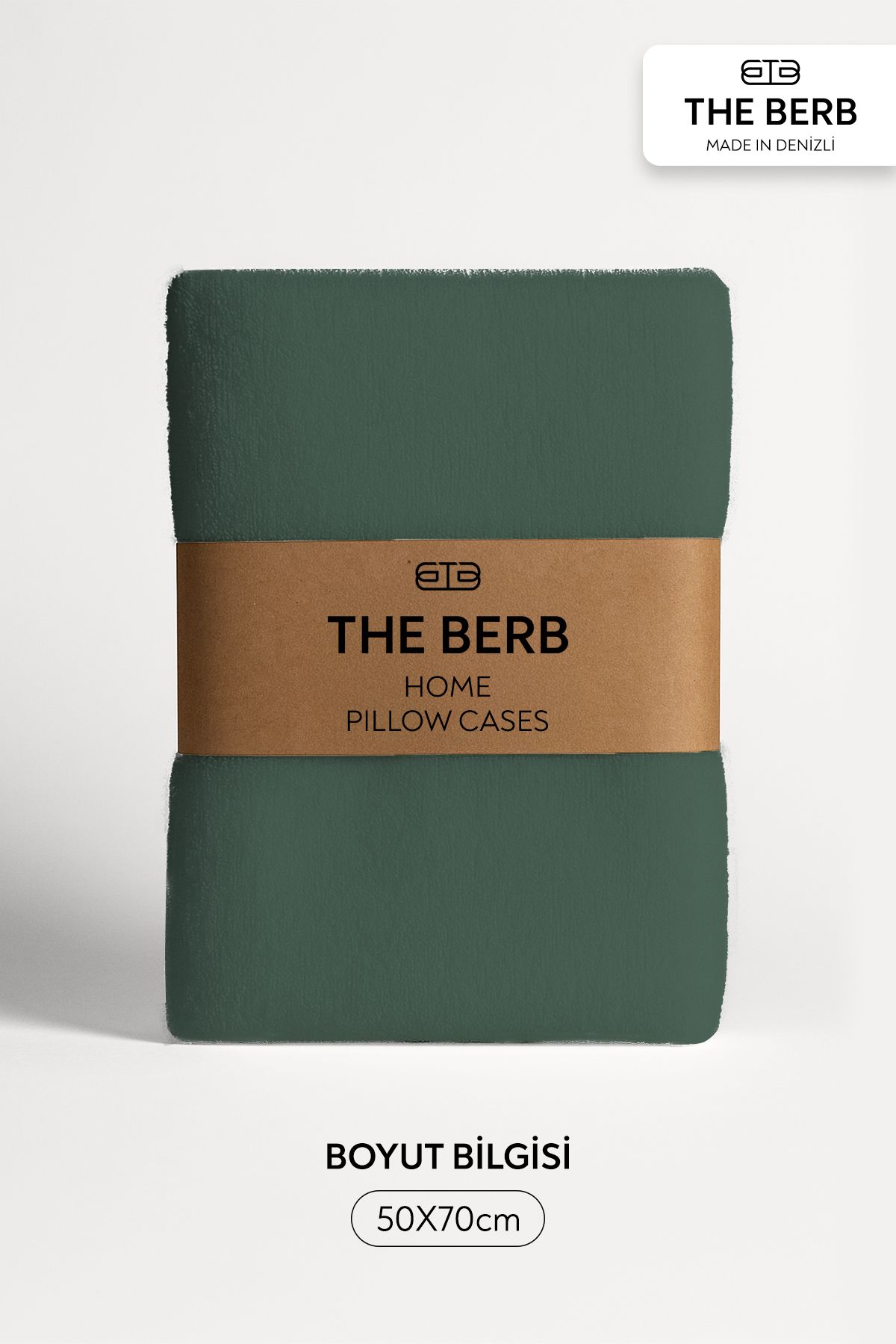 The Berb-Soft Terry Fabric - Set of 2 Towel Textured Pillow Cases 50X70 Zippered 3