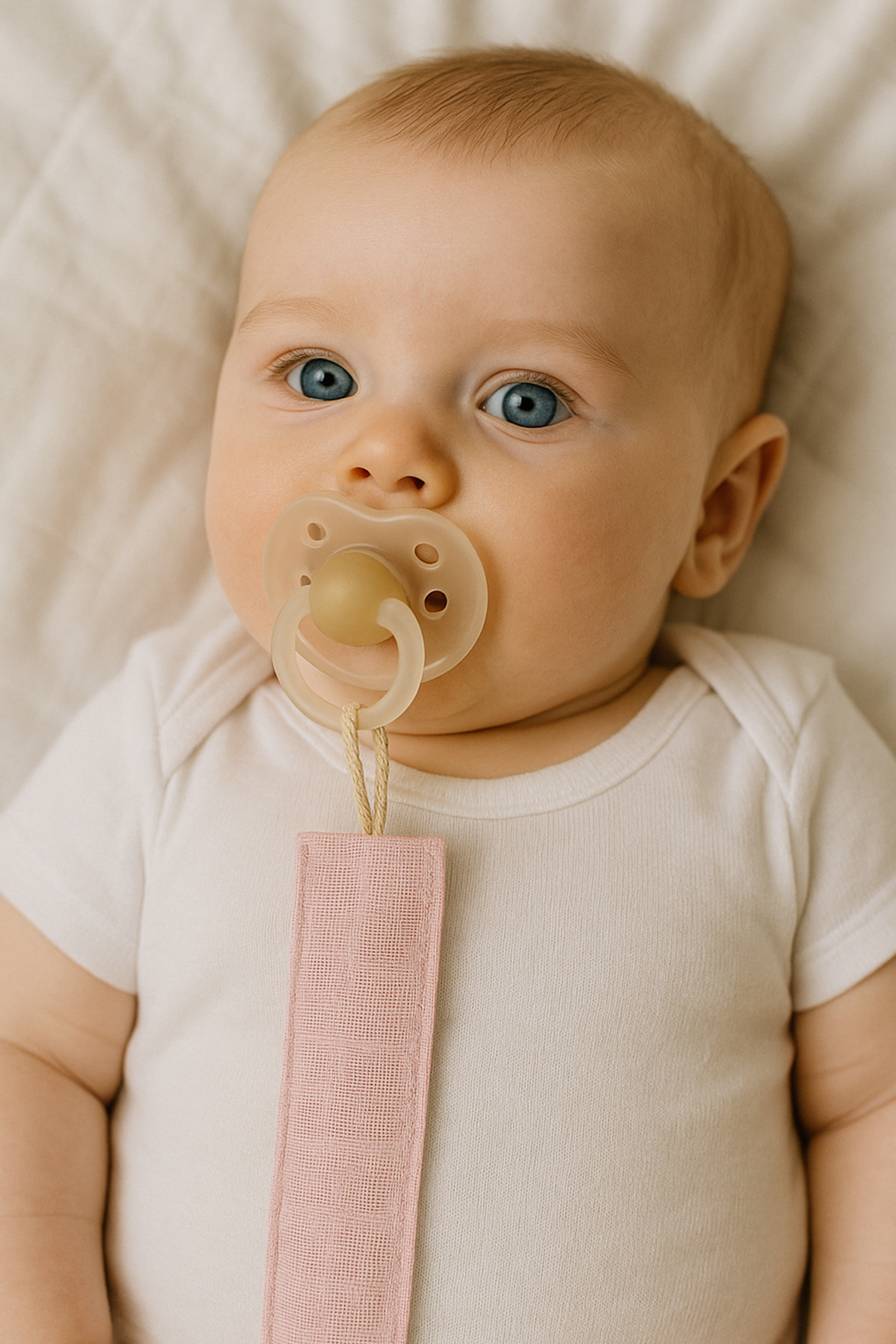 Baby Cais Collection Organik Pamuk Müslin Emzik Zinciri - Emzik Askısı - Bebek Hediyesi Set06 fotoğrafı 2 (önizleme)