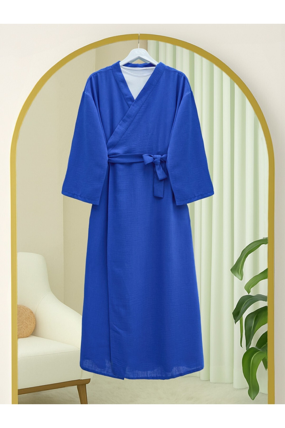 Modamorfo-Long Cap with Double Tie on the Front -Saks 1