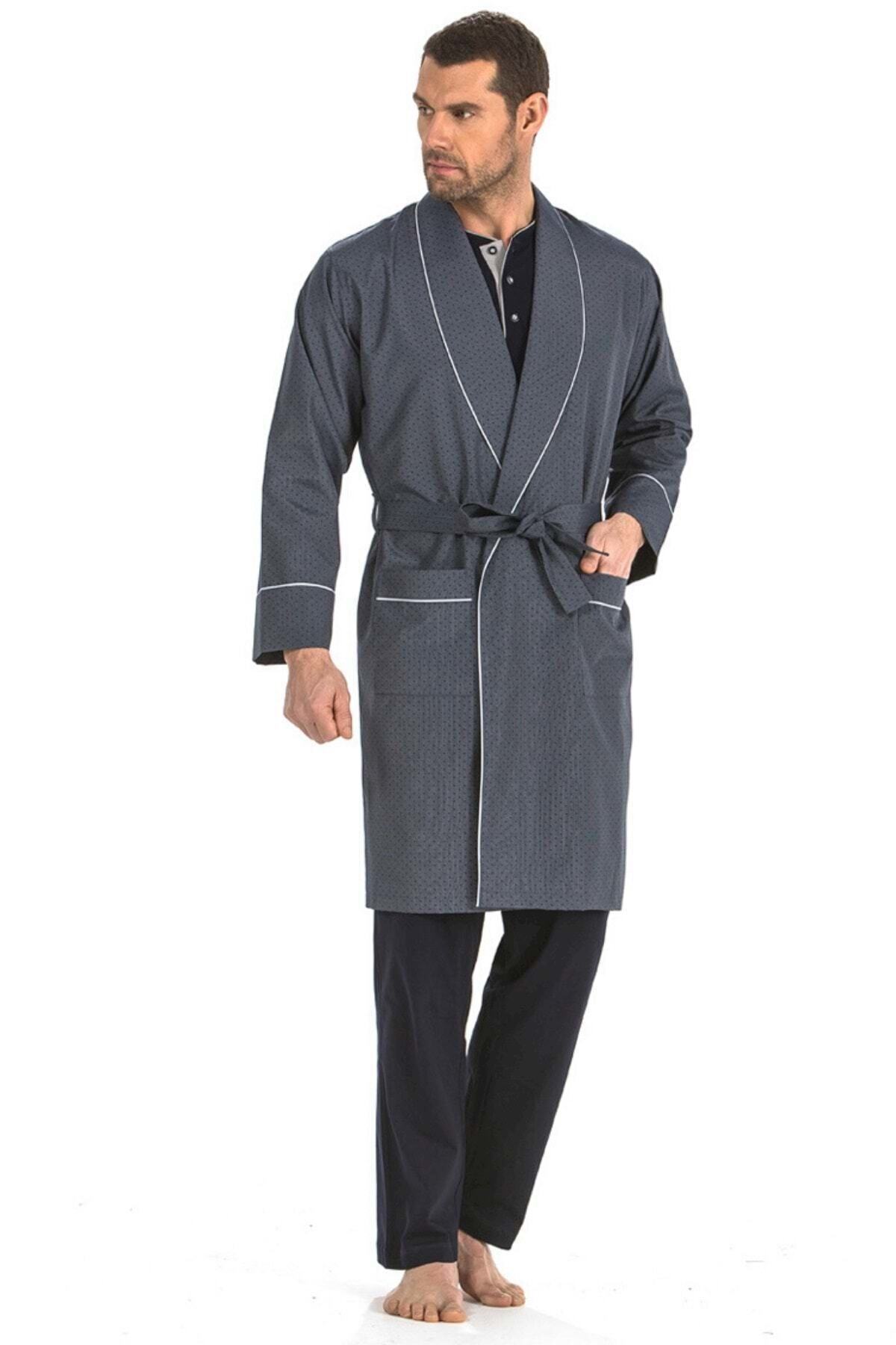 ست پیژامه مردانه راسته فاق نرمال آستین کوتاه | پیر کاردین Pierre Cardin GPC5560 - تصویر 4