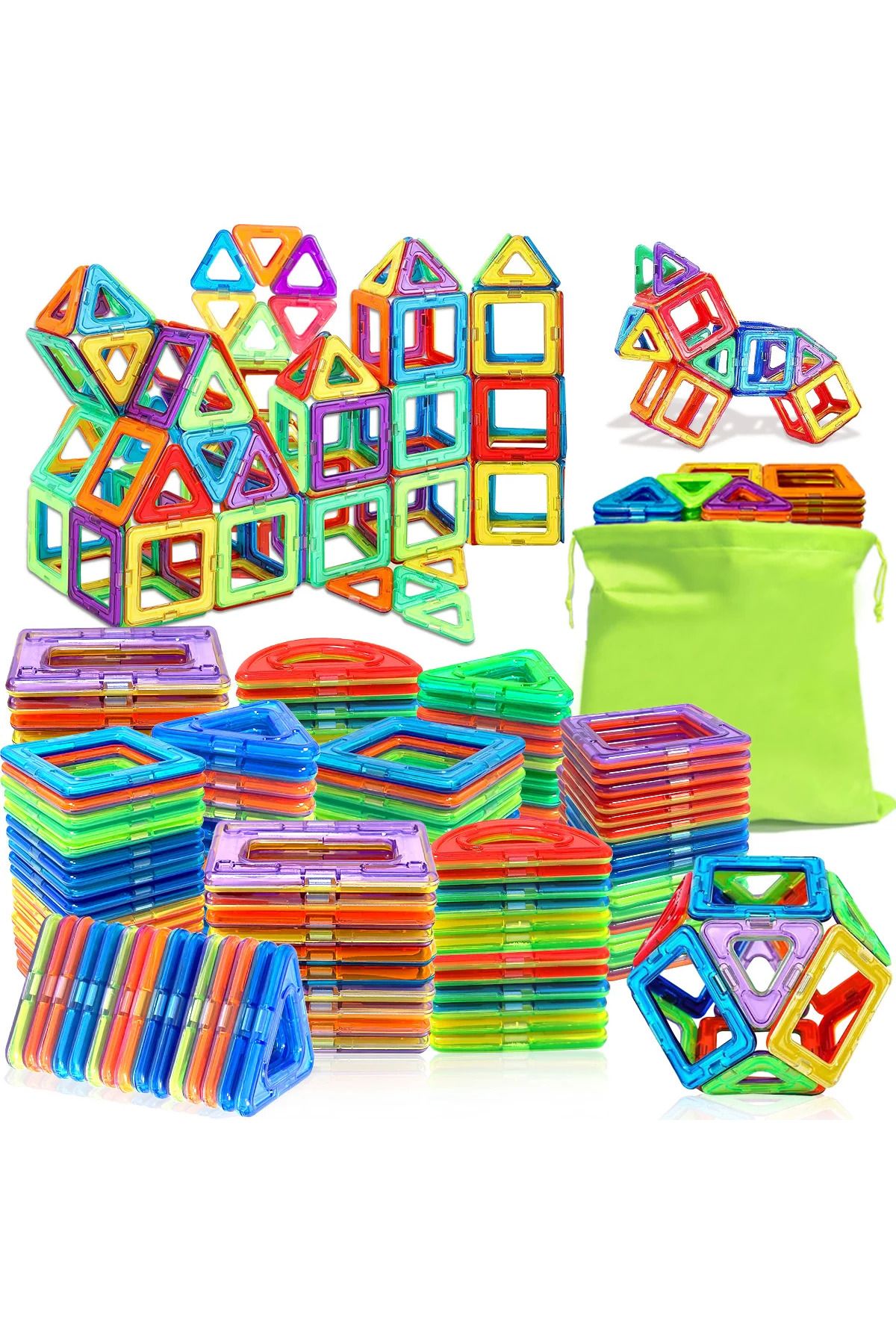 Choice-Big Size 100pcs Big Size Magnetic Building Blocks - 3d Stem Educational Constructor Set Toys For Lea 2