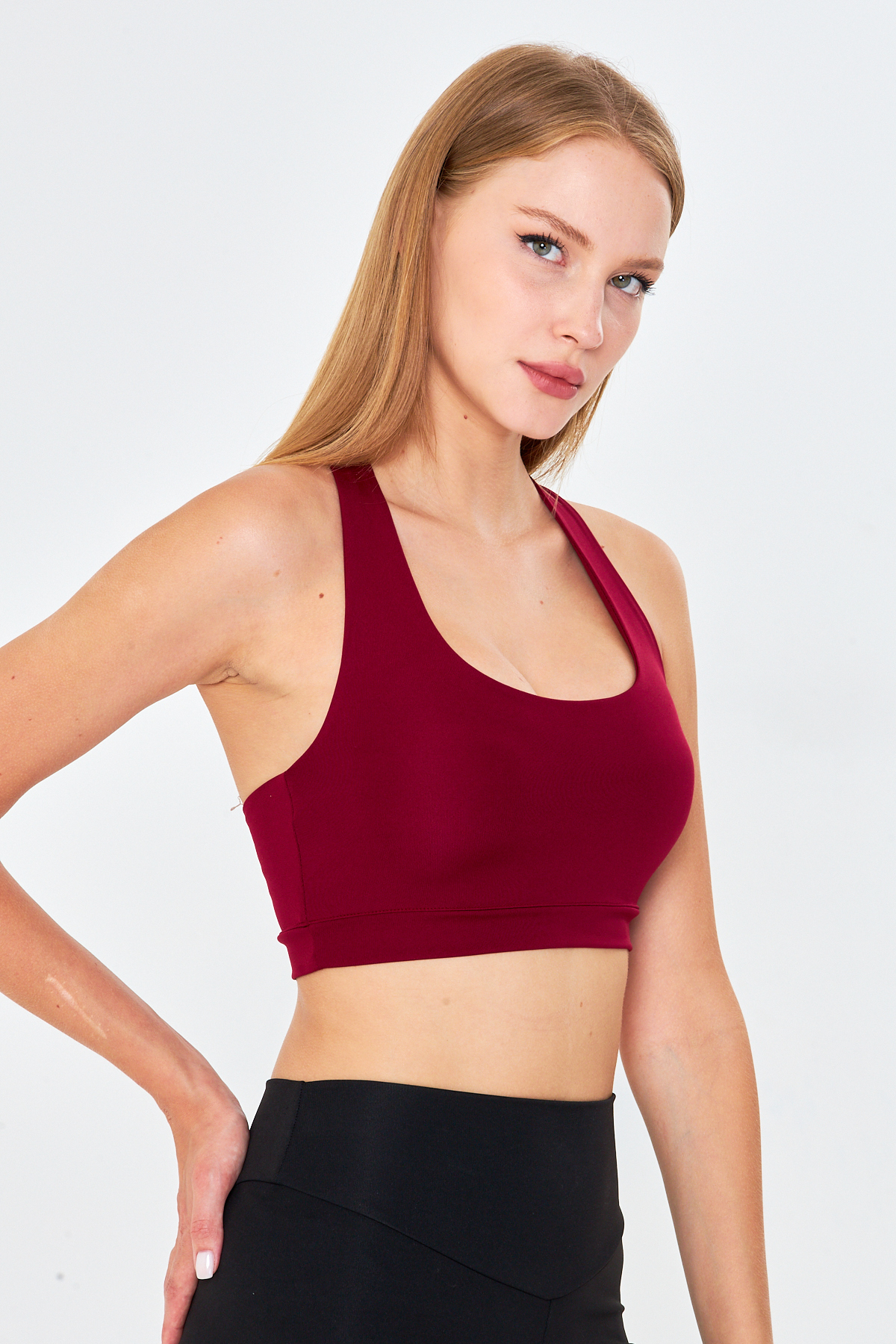 FLAMOVA SIRT ÇAPRAZ DETAYLI SPOR SÜTYENİ SPOR BRALET görsel 7