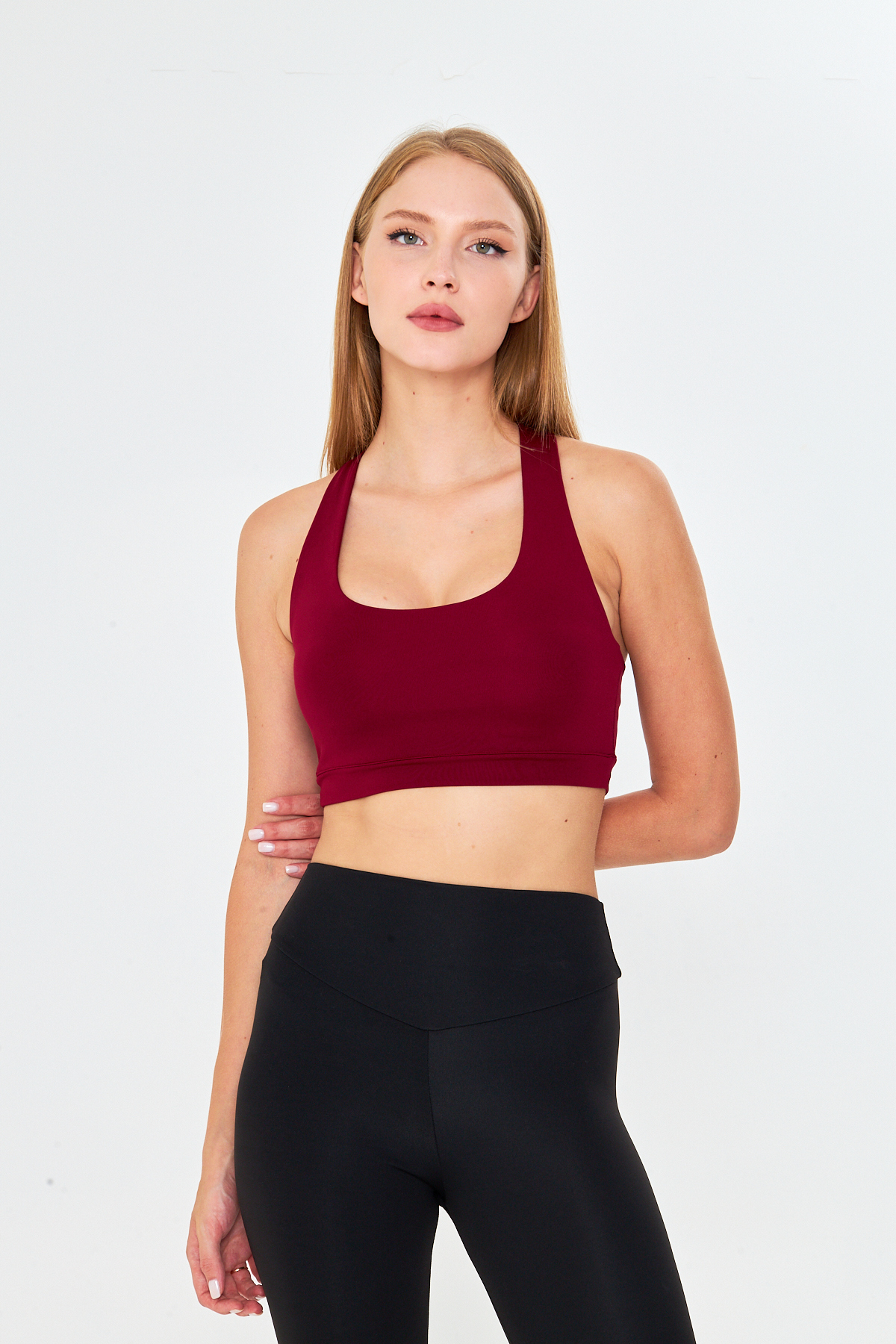 FLAMOVA SIRT ÇAPRAZ DETAYLI SPOR SÜTYENİ SPOR BRALET görsel 2