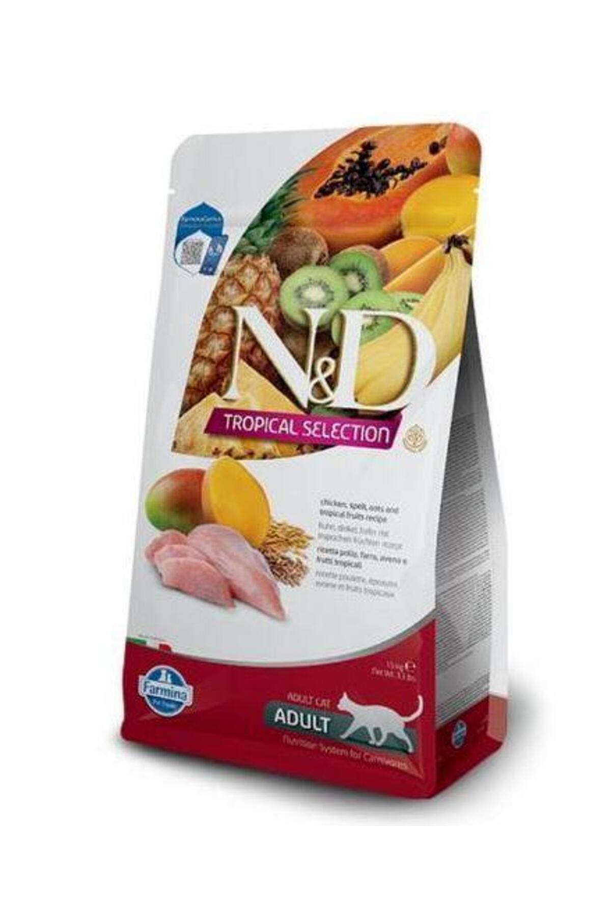 N&D Tropical Selection Tavuklu Yetişkin Kedi Maması 1,5kg