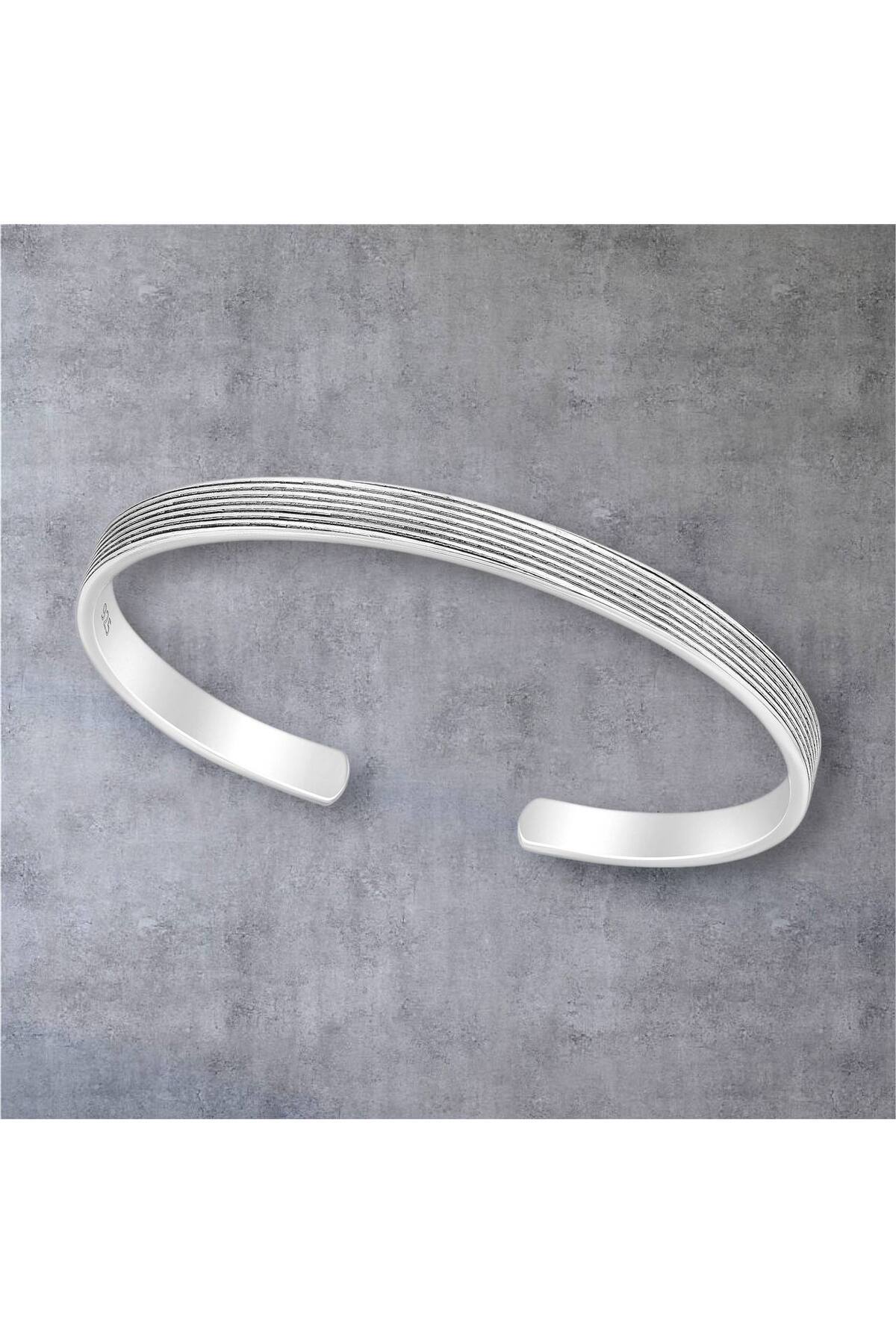 OEM-Bratara din argint 925 pentru barbati, fara inchidere, Silver Love, marime S/M 2
