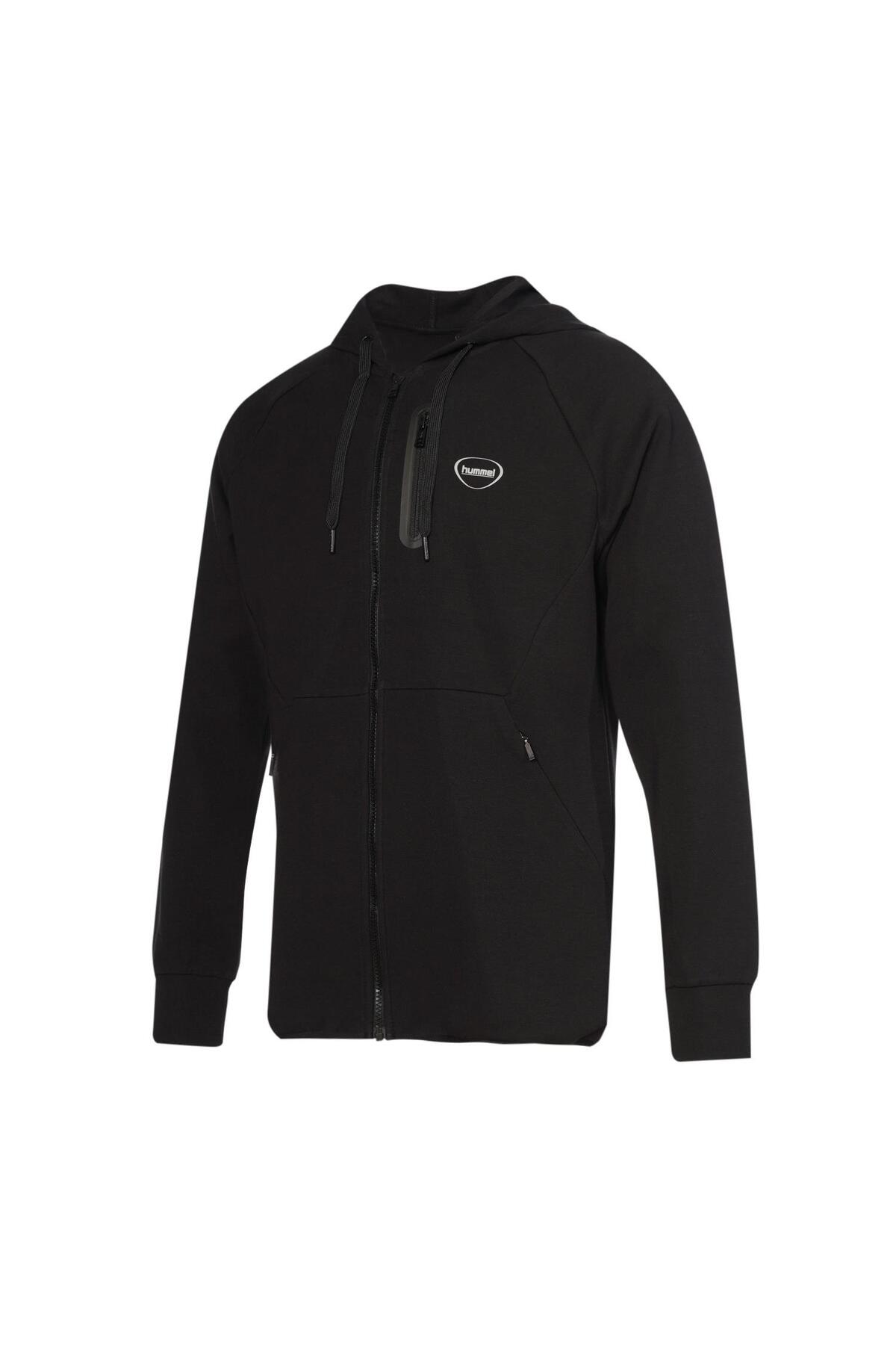 کاپشن ورزشی مردانه Nova Zip مشکی-سفید ۹۸۰۳۴۳-۲۰۰۱ هامل ژاکت اسپرت hummel