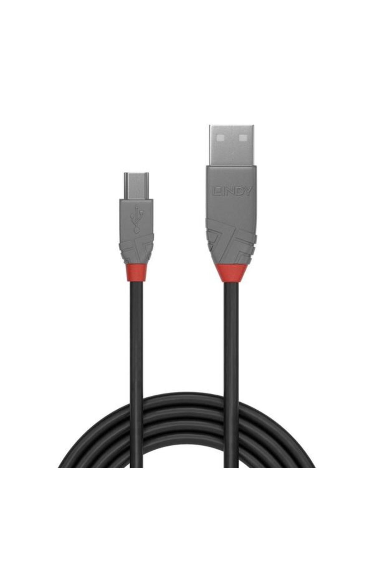 LİNDY-Cablu de date LY-36722, 1m, USB 2.0 Tip A - USB Mini-B 2