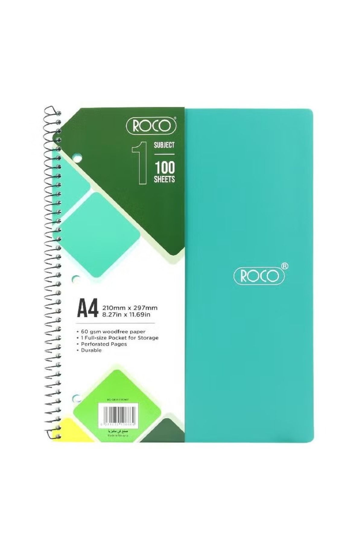 Roco-NeonGlow A4200 Notebook – 100 Vibrant Sheets for Bright Ideas 1