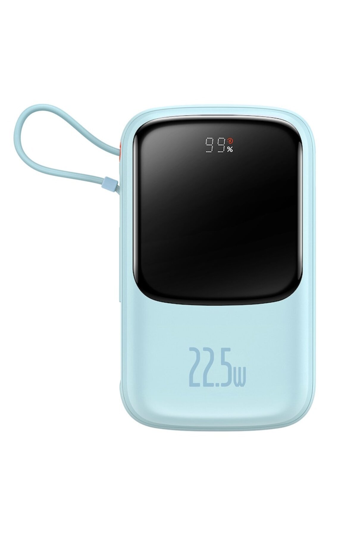 Bibilel-Baterie externă, capacitate 10000 mAh, 1 port USB, 1 port USB-C, 1 port Lightning, albastru, HUR-BBL5416 2
