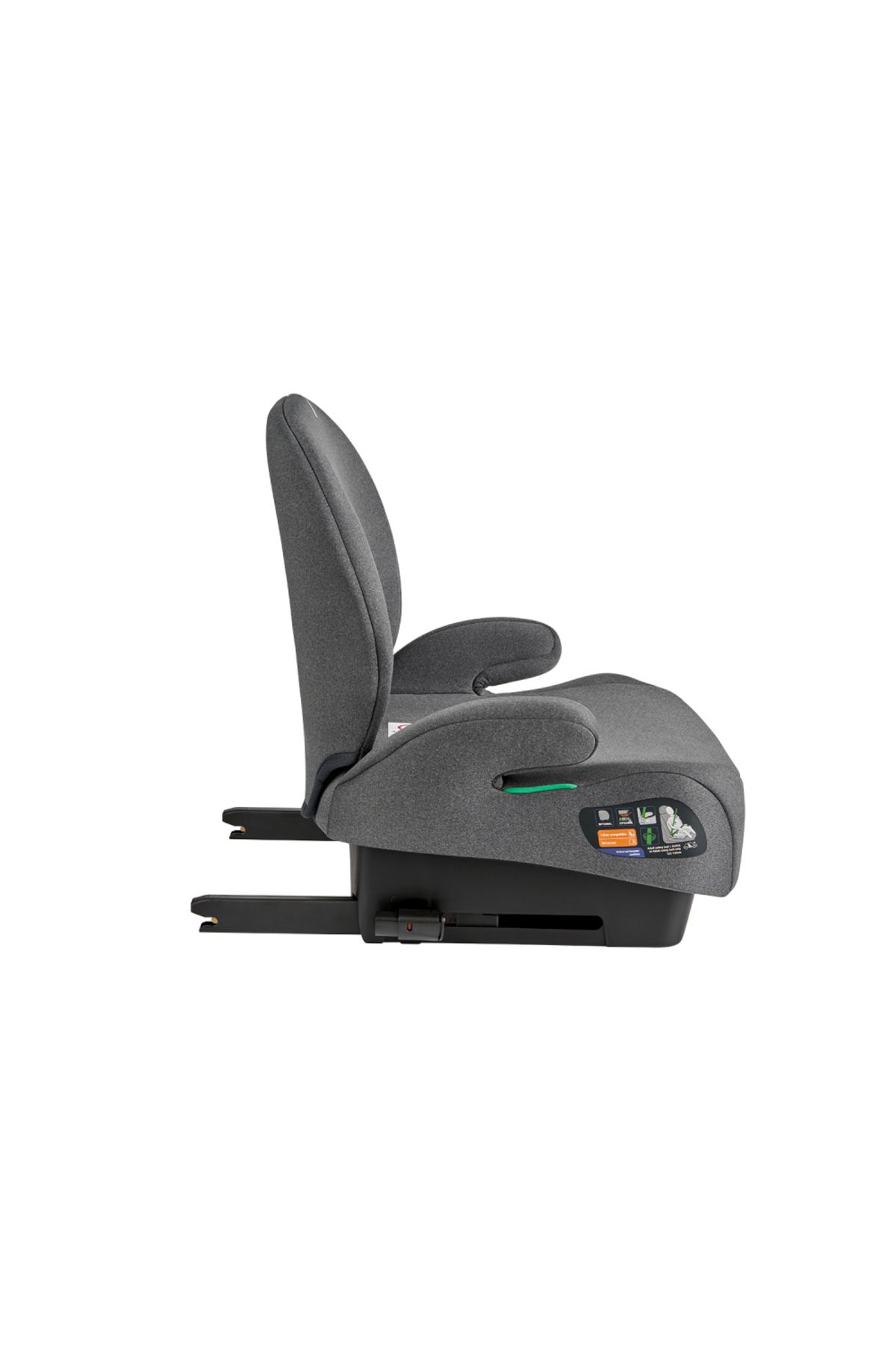 Kikka Boo-Car booster with Isofix KikkaBoo i-Boost Dark gray Approved R129 i-Size 125-150 cm with Detachable backrest 8