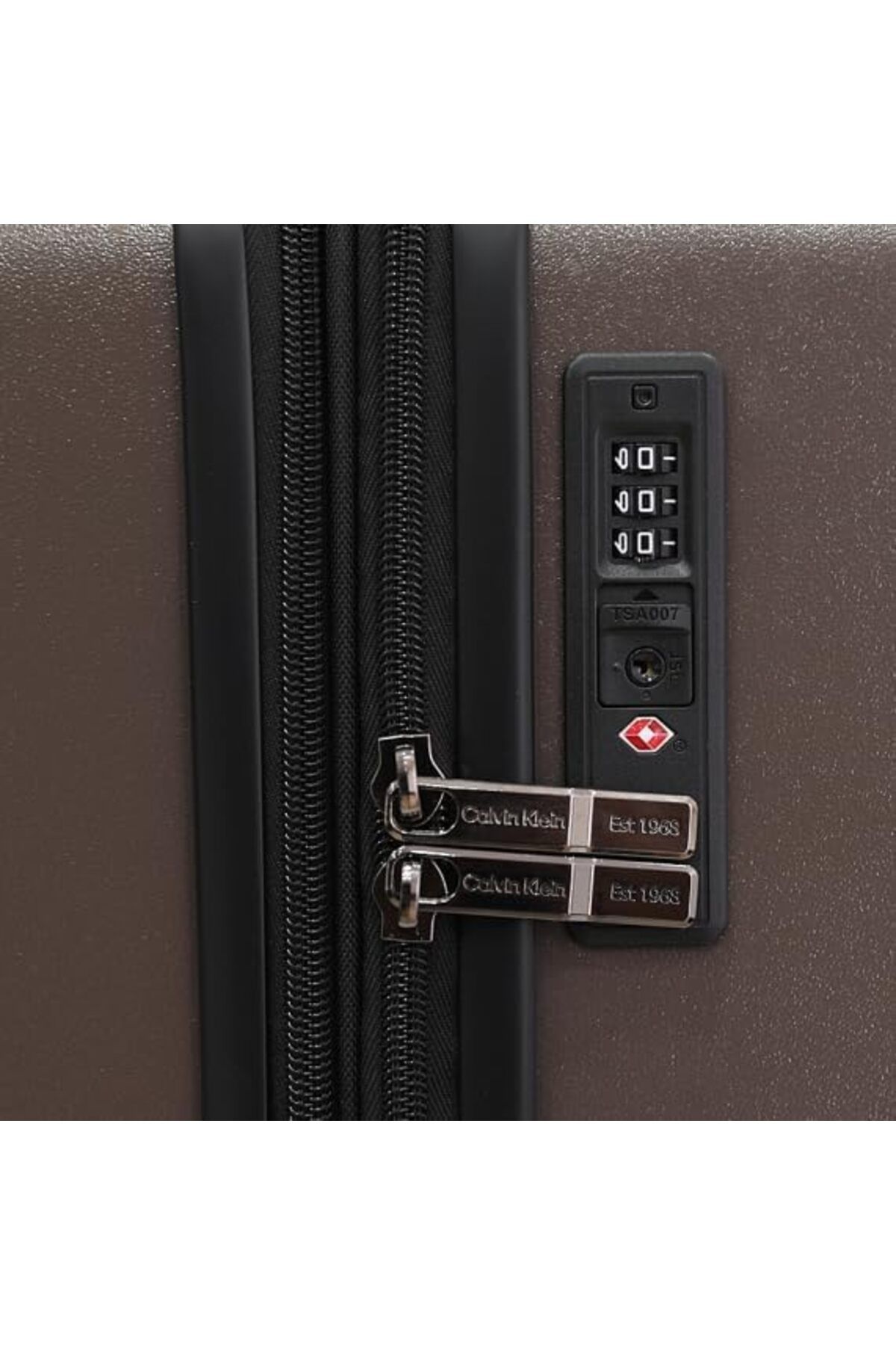 Calvin Klein-Overlay Luggage Lightweight Spinner Suitcase with TSA Lock (Shadow, Set of 3) 4