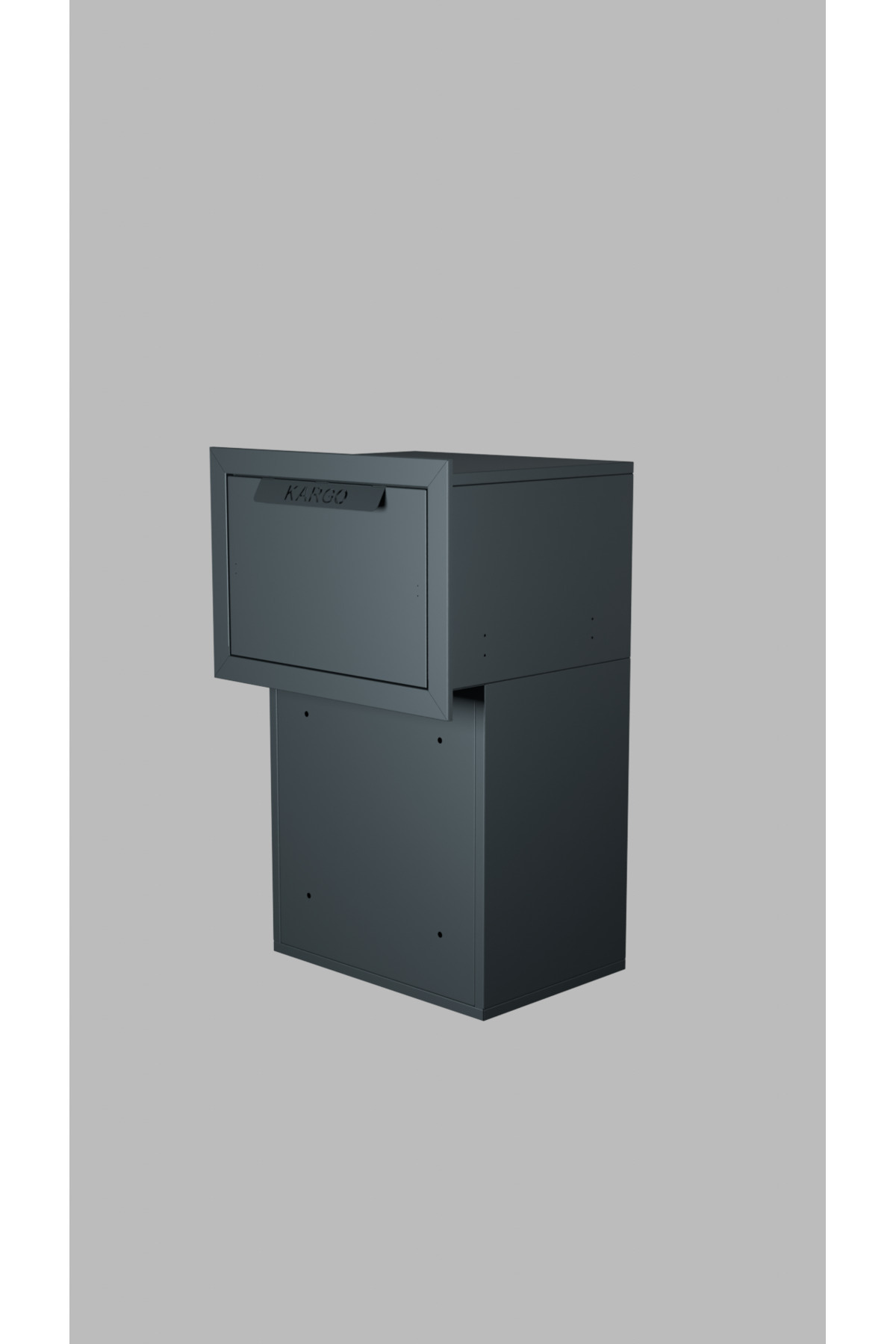 ZELFBOX TAM ANKASTRE KARGO TESLİM KUTUSU (ANTRASİT GRİ-FINE TEXTURE)