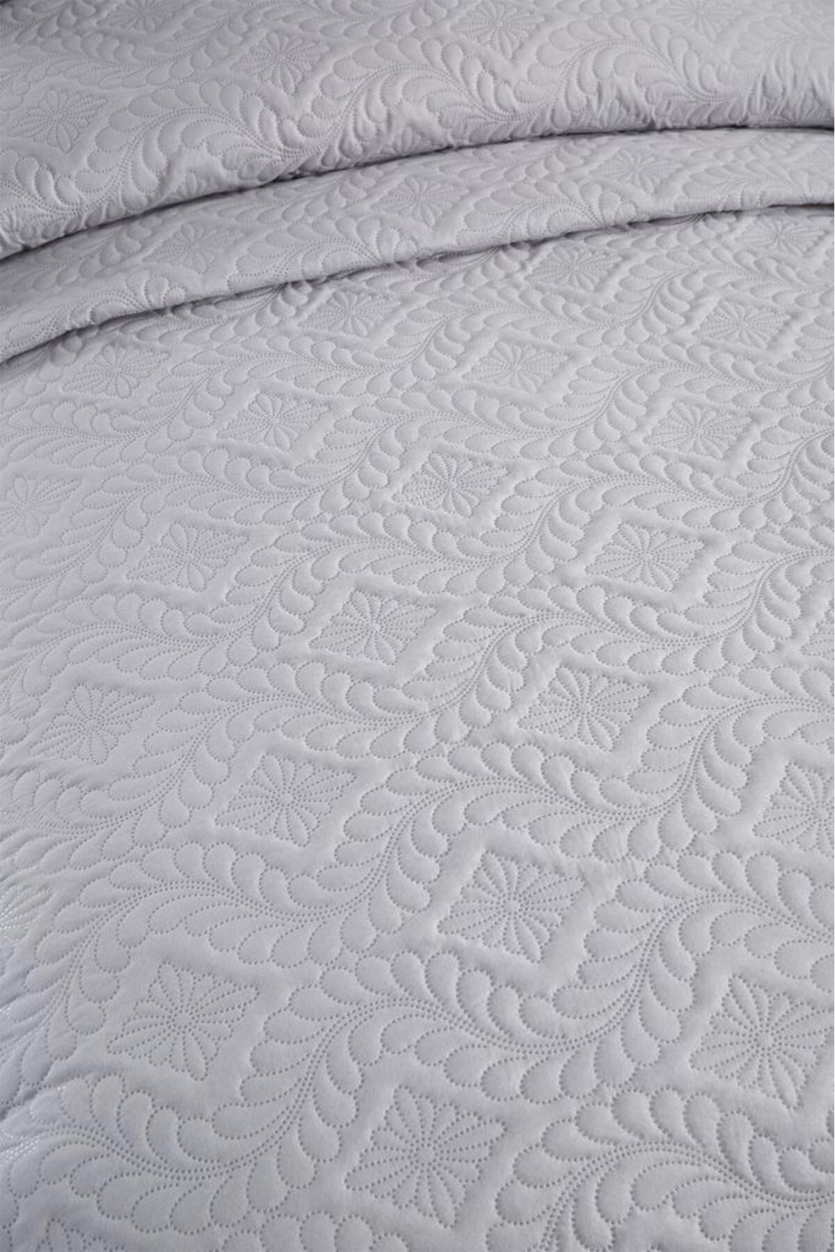 Çeyiz Diyarı-Ultrasonic Quilted Elite Single Bedspread Gray 3
