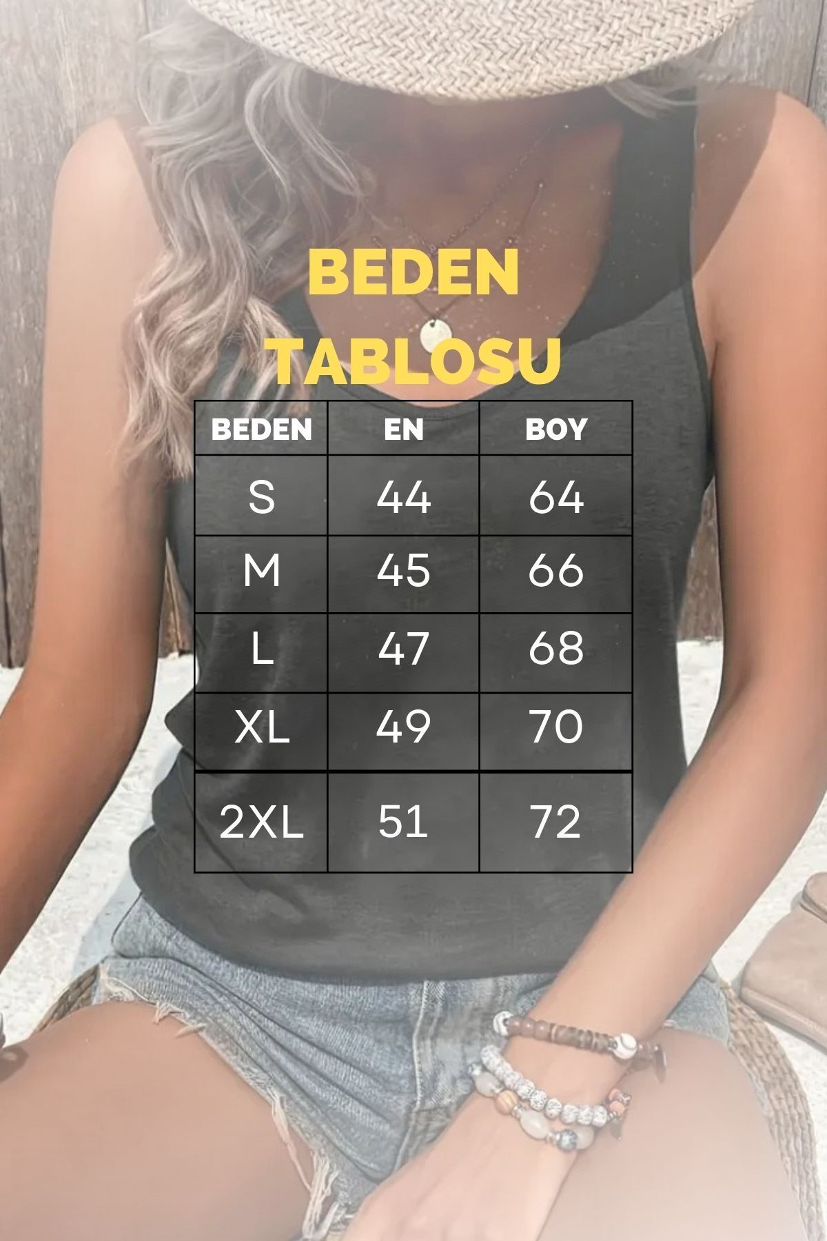 mercoledi Kadın Baskısız Basic Slim Fit Oyuk Yaka Yüzücü Atlet T-shirt görsel 3