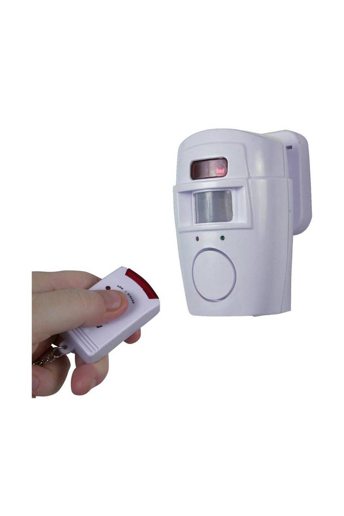 OEM-Wireless alarm with 2 remote controls and infrared motion sensor, 105 db, White 2