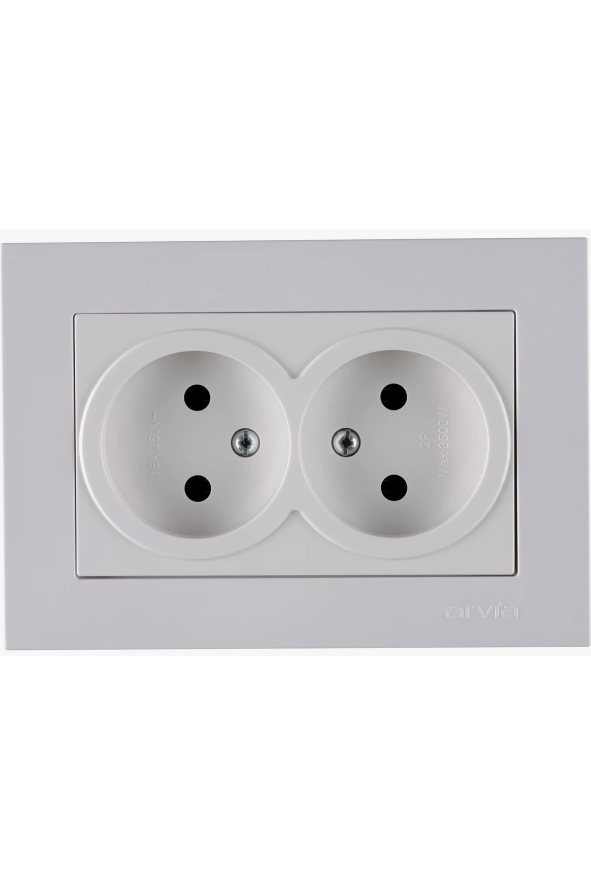 arvia BEYAZ RENK SIVA ALTI 2 Lİ TOPRAKLI PRİZ