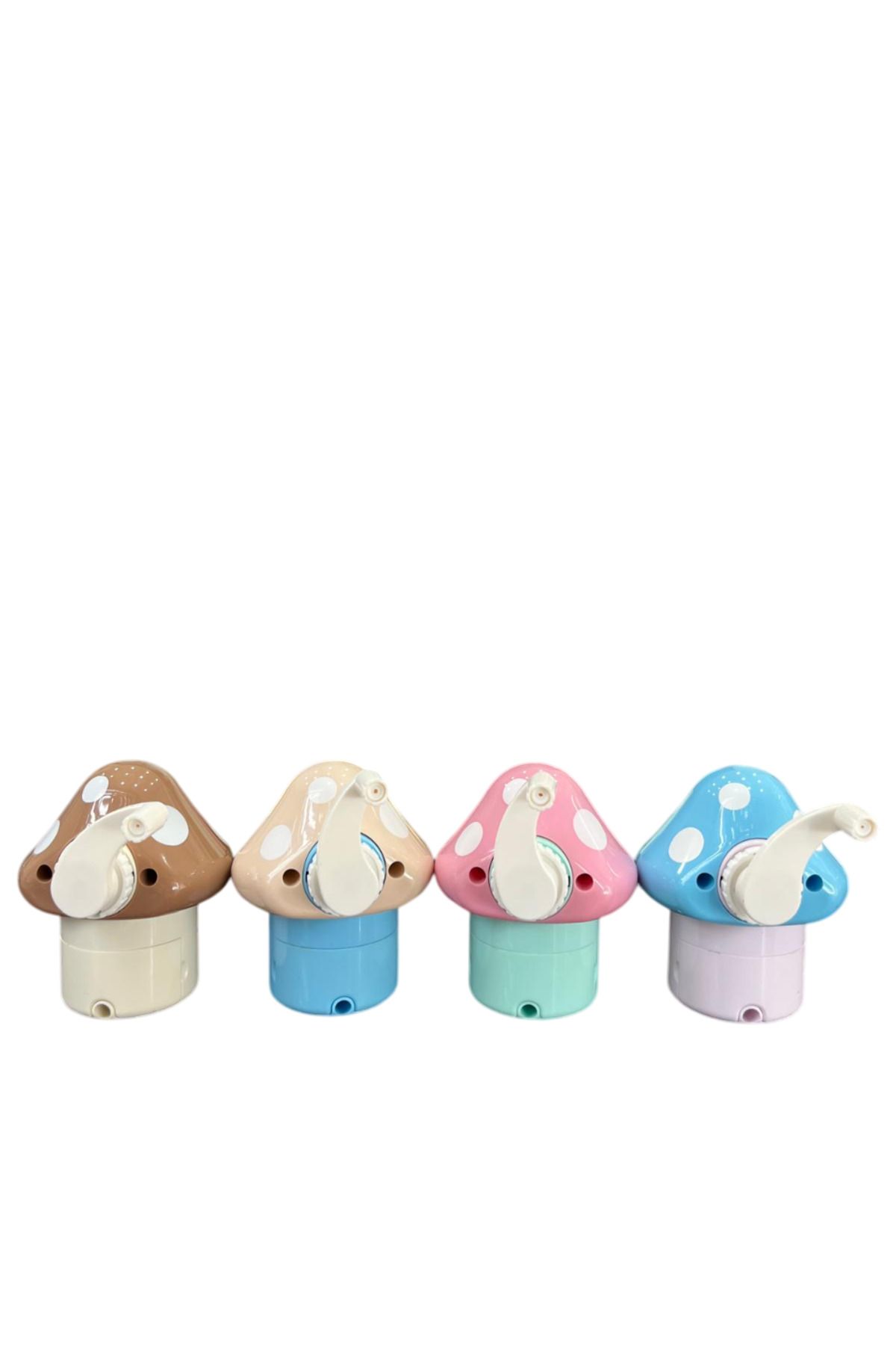 Brons-Mushroom Patterned Table Top Pencil Sharpener with Sleeve 3