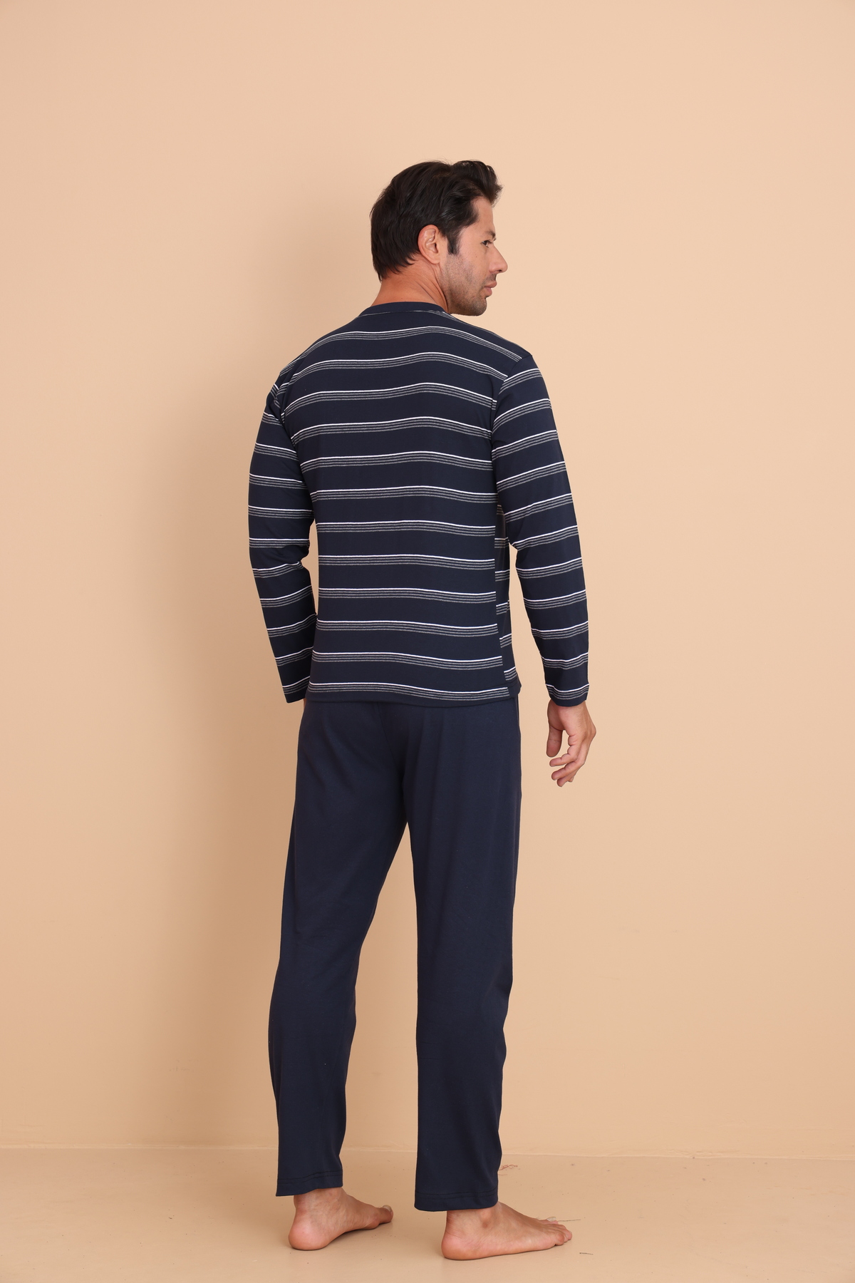 Brink Regular Lacivert Erkek Uzun Kol Pijama Takımı — 6