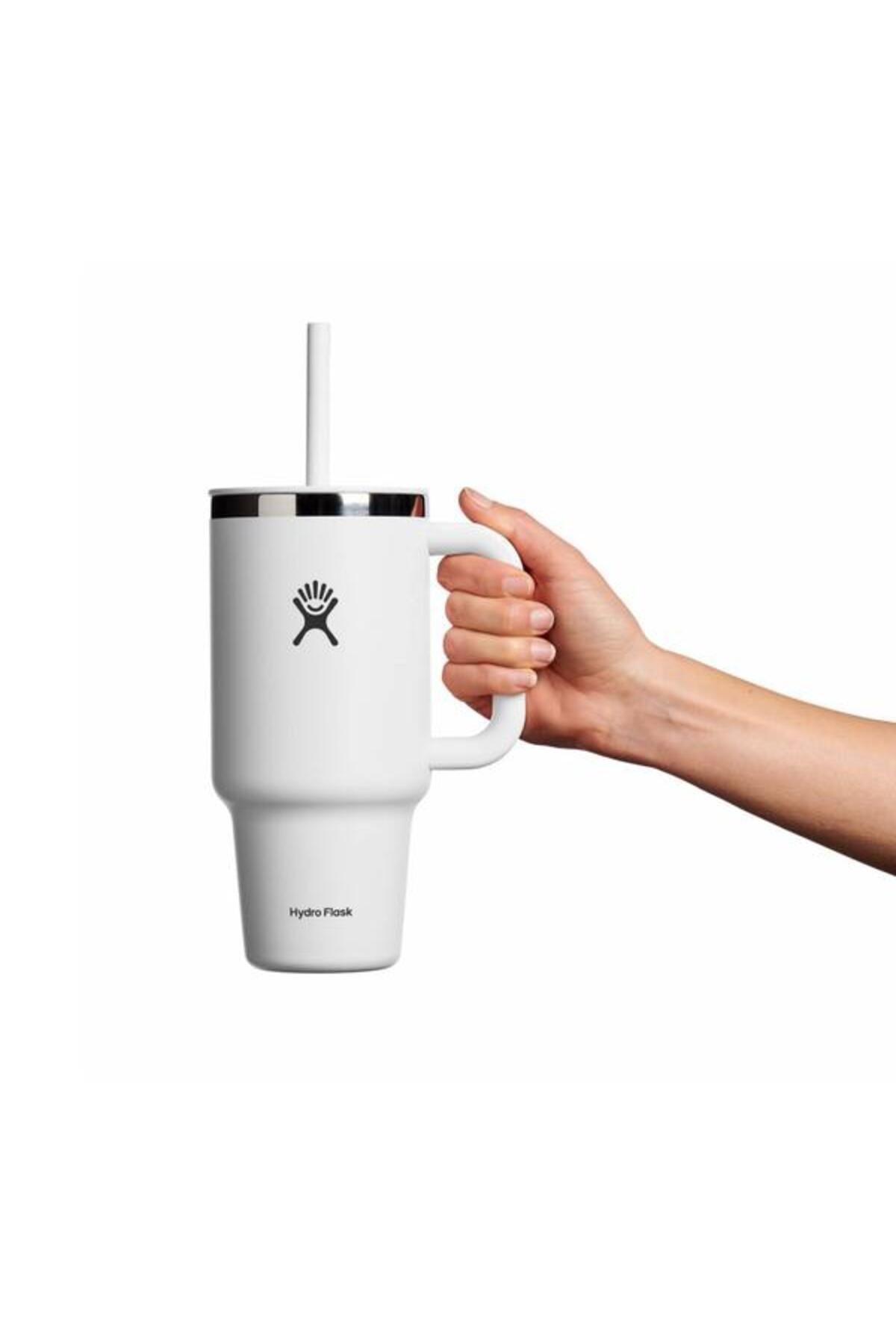 Hydro Flask-Pahar termos Hydro Flask All Around Travel White, inox, 950ml 2