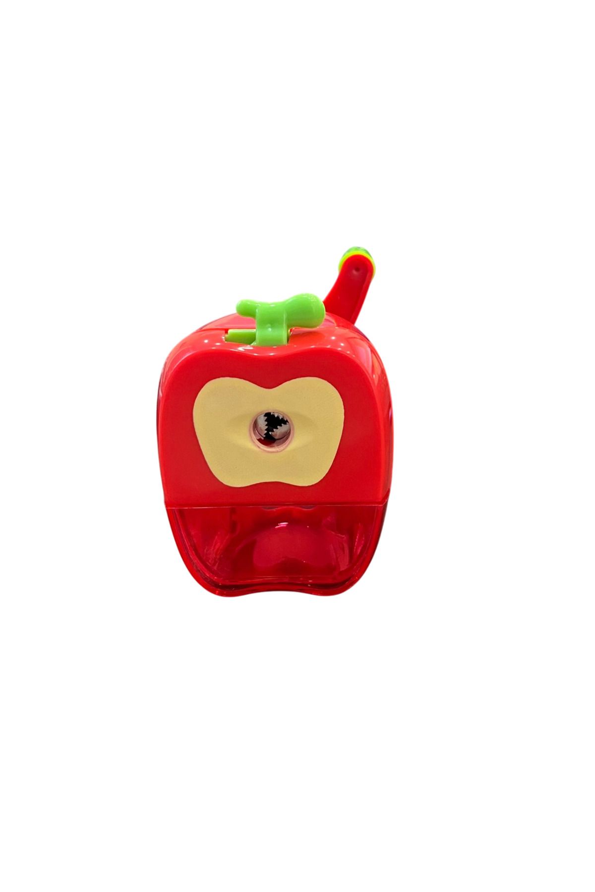 Brons-Apple Patterned Table Top Mini Arm Pencil Sharpener 1