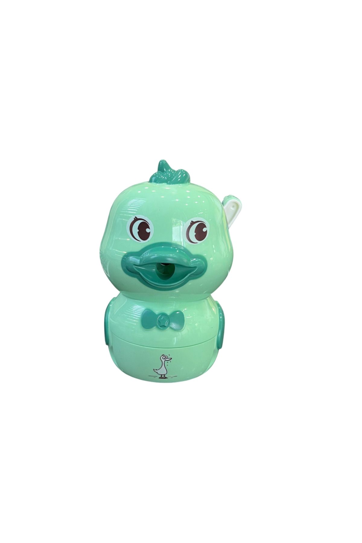 Brons-Cute Duck Patterned Table Top Pencil Sharpener with Arms 1
