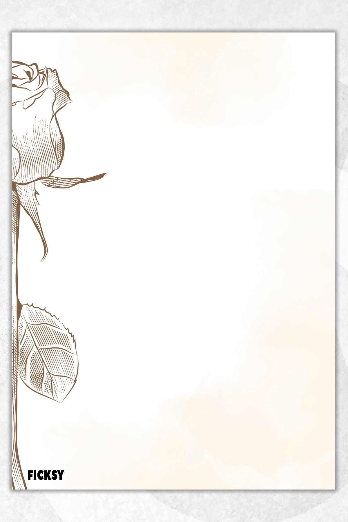 Ficksy-Flower Note Paper - A5 Size - 50 Sheets - Notepad - Memopad - Memo Pad - to Do List - Notebook 1