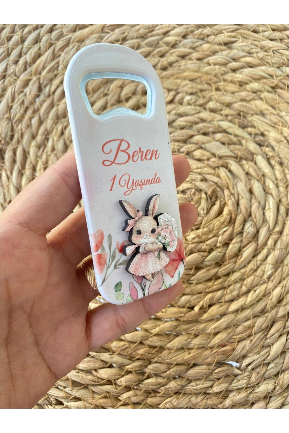 FORONEUS Tavşan Temalı Kız Bebek Açacak Magnet 20'li Paket fotoğrafı 3 (önizleme)