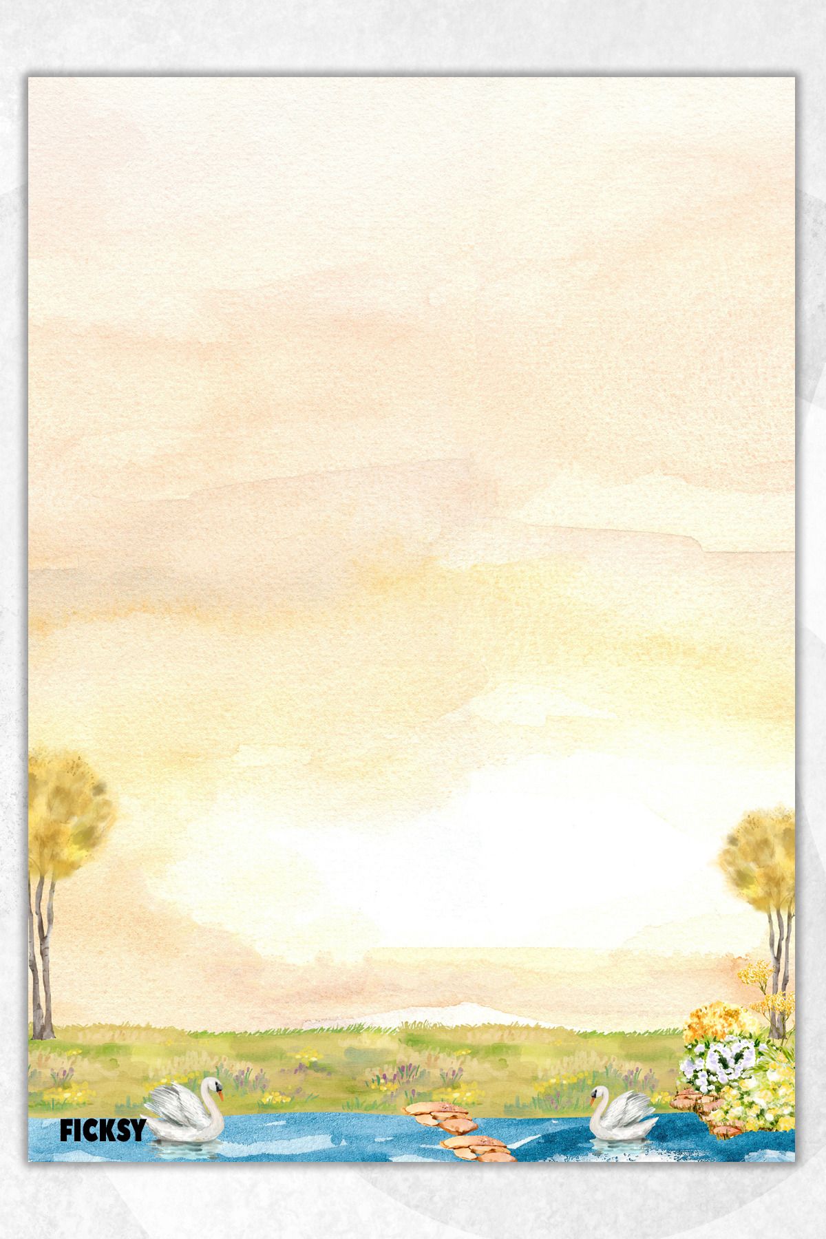 Ficksy-Flower Note Paper - A5 Size - 50 Sheets - Notepad - Memopad - Memo Pad - to Do List - Notebook 1