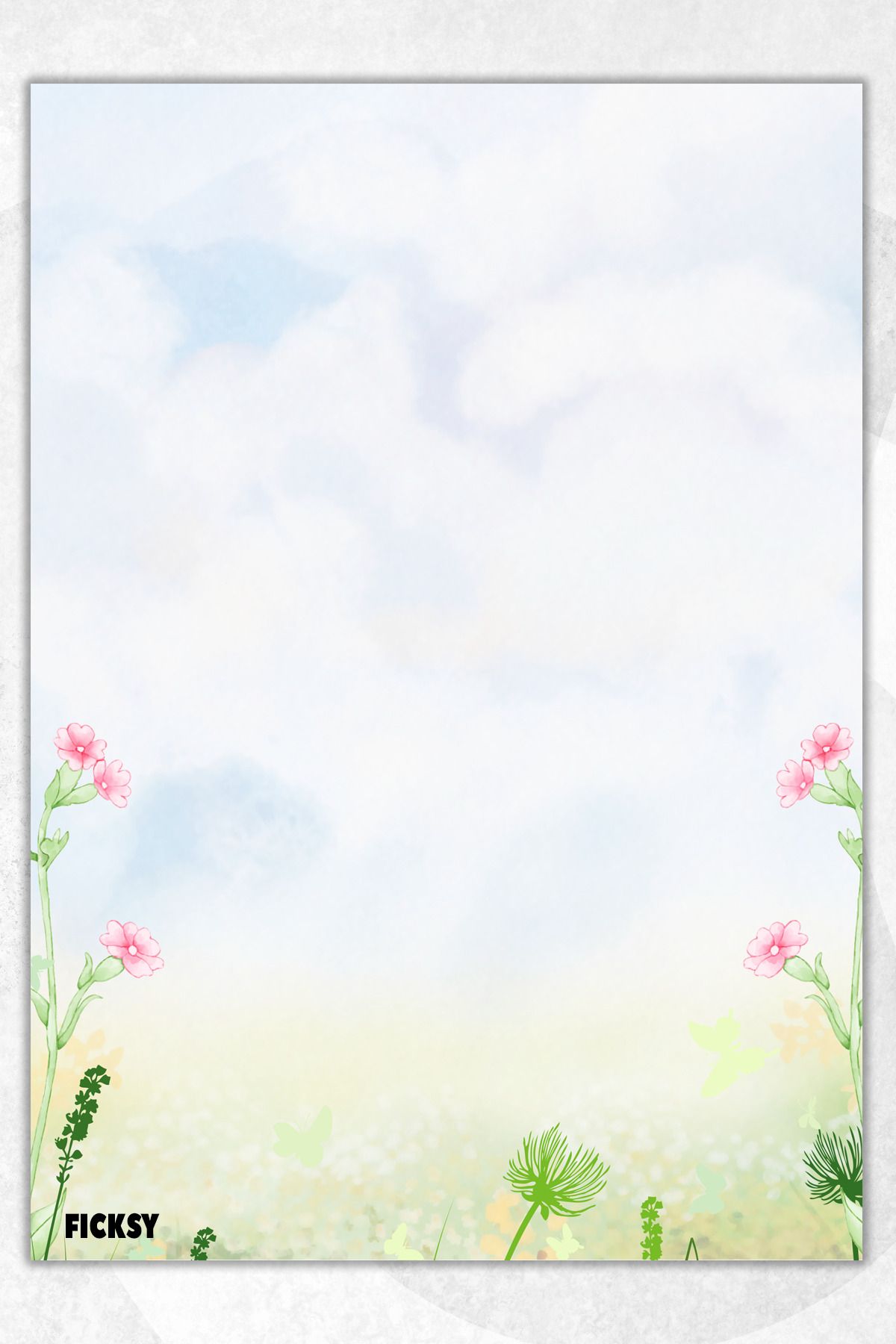 Ficksy-Flower Note Paper - A5 Size - 50 Sheets - Notepad - Memopad - Memo Pad - to Do List - Notebook 1