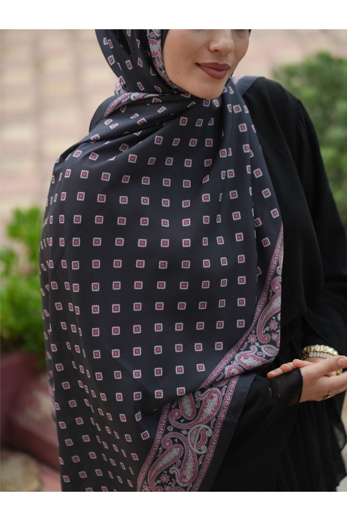 MONOOR-Ethnic Pattern Soft Shawl 3