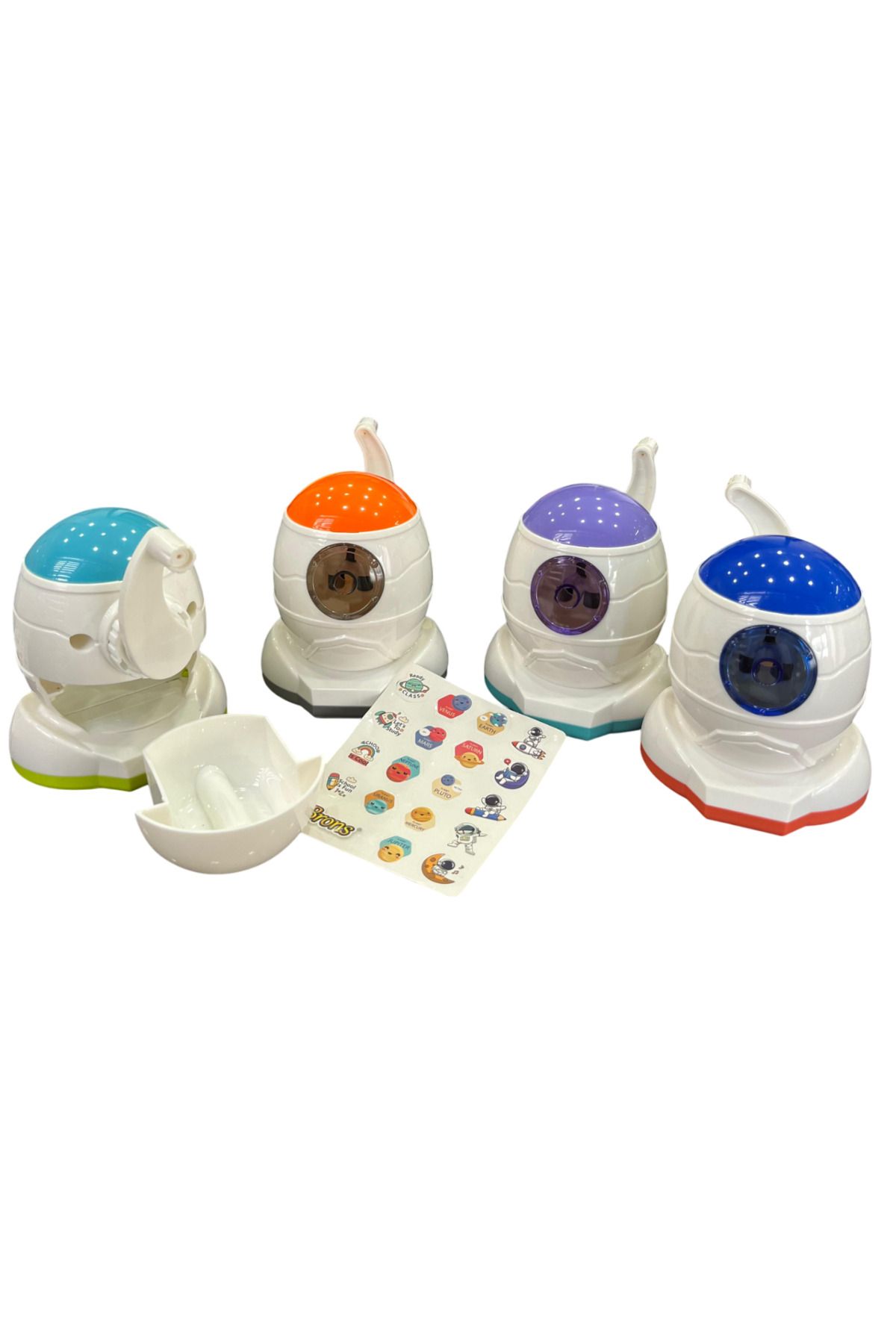 Brons-Ufo Designed Sticker Table Top Arm Pencil Sharpener (Design Your Own Ufo with Stickers) 2