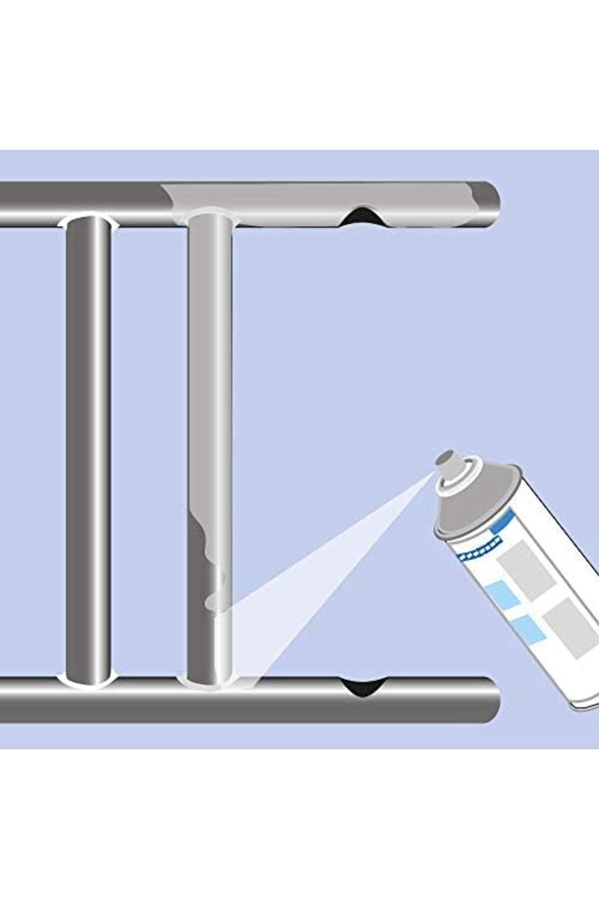 Weicon-Zinc Spray Bright Grade 400 ML Rust Protection, Heat-Resistant And Suitable As A Primer For M 6
