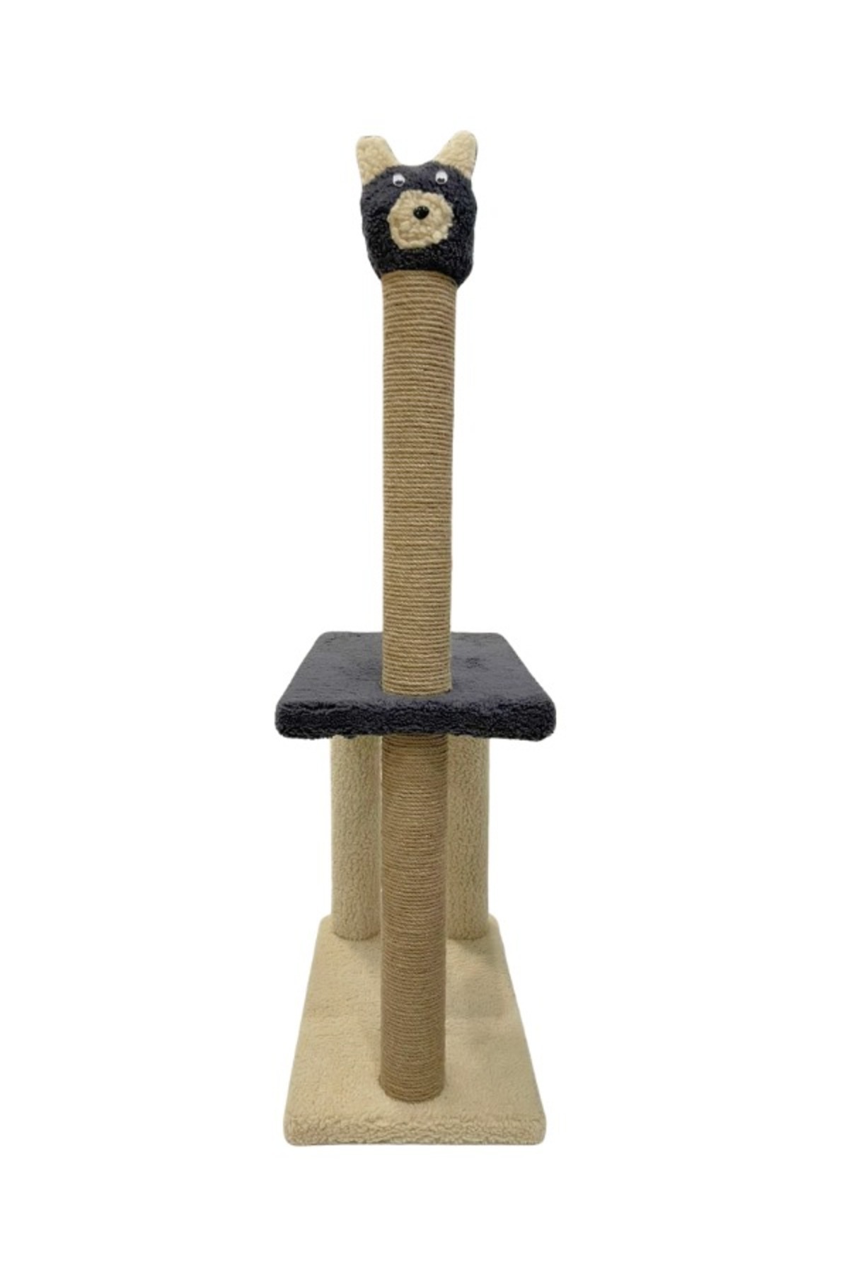 Komano Pontika-Cat Scratching Board with Lama Figure |   Cat Bed |   84cm |   Rasping Platform with Games and Layers 5