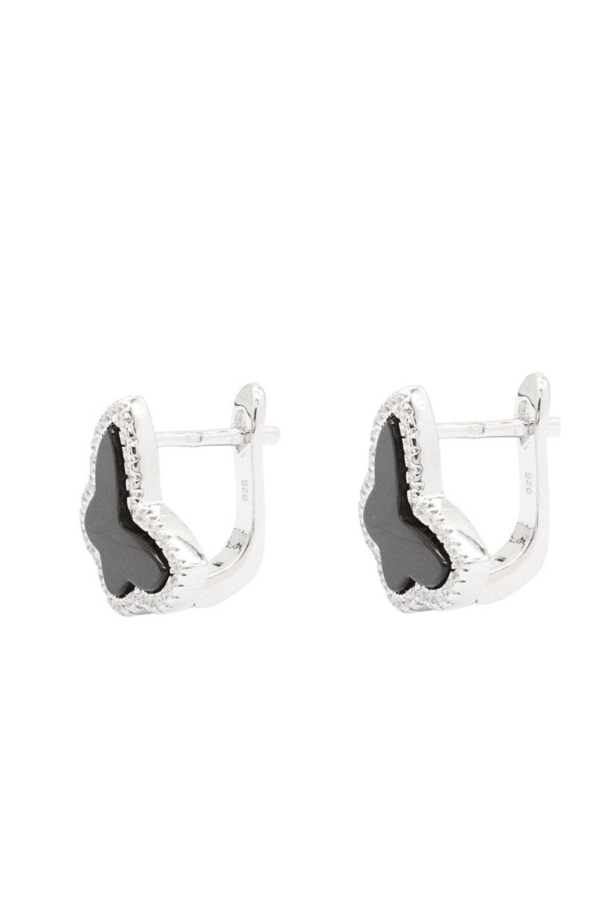Bijuteria SORELLY-Cercei Argint Fluture cu Onix 3