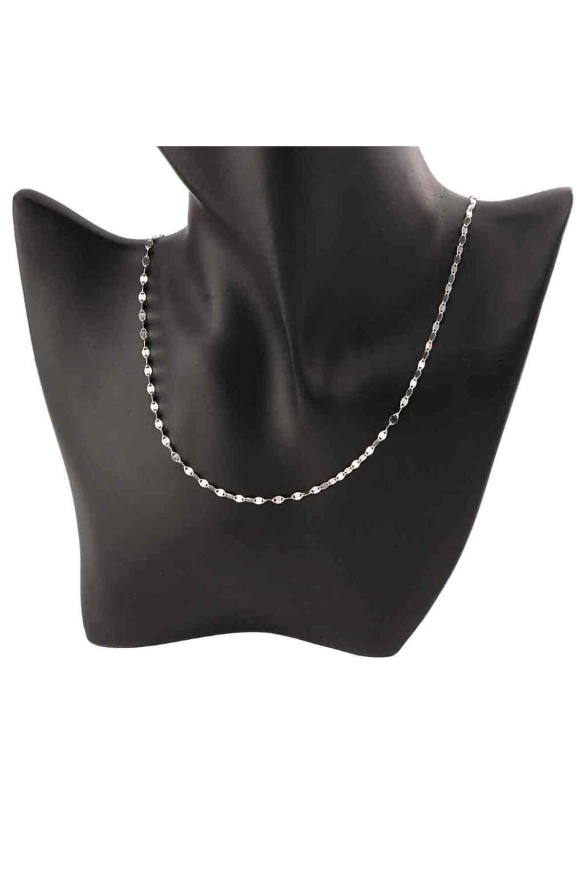 Bijuteria SORELLY-Lant Argint Modern Half Sequin Link 3