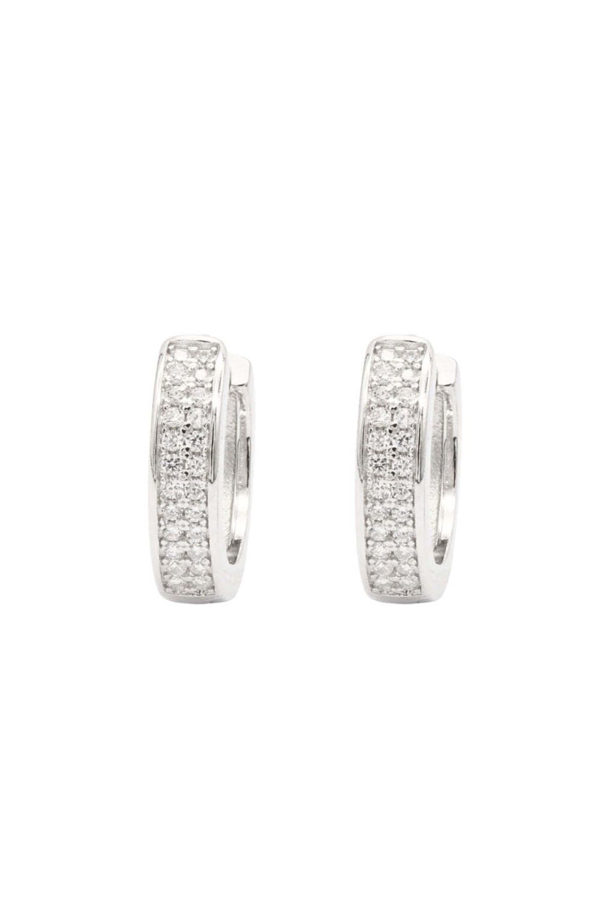 Bijuteria SORELLY-Cercei Argint cu Pietre Zirconia Double Row 1