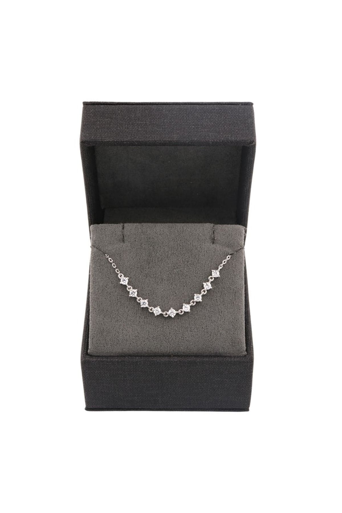 Bijuteria SORELLY-Lant Argint Pietre Zirconia Albe 4