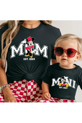 SVART WEAR Mickey Mama Mini Anne Kız Çocuk Kombin Tişört Takımı T-Shirt Twin ...