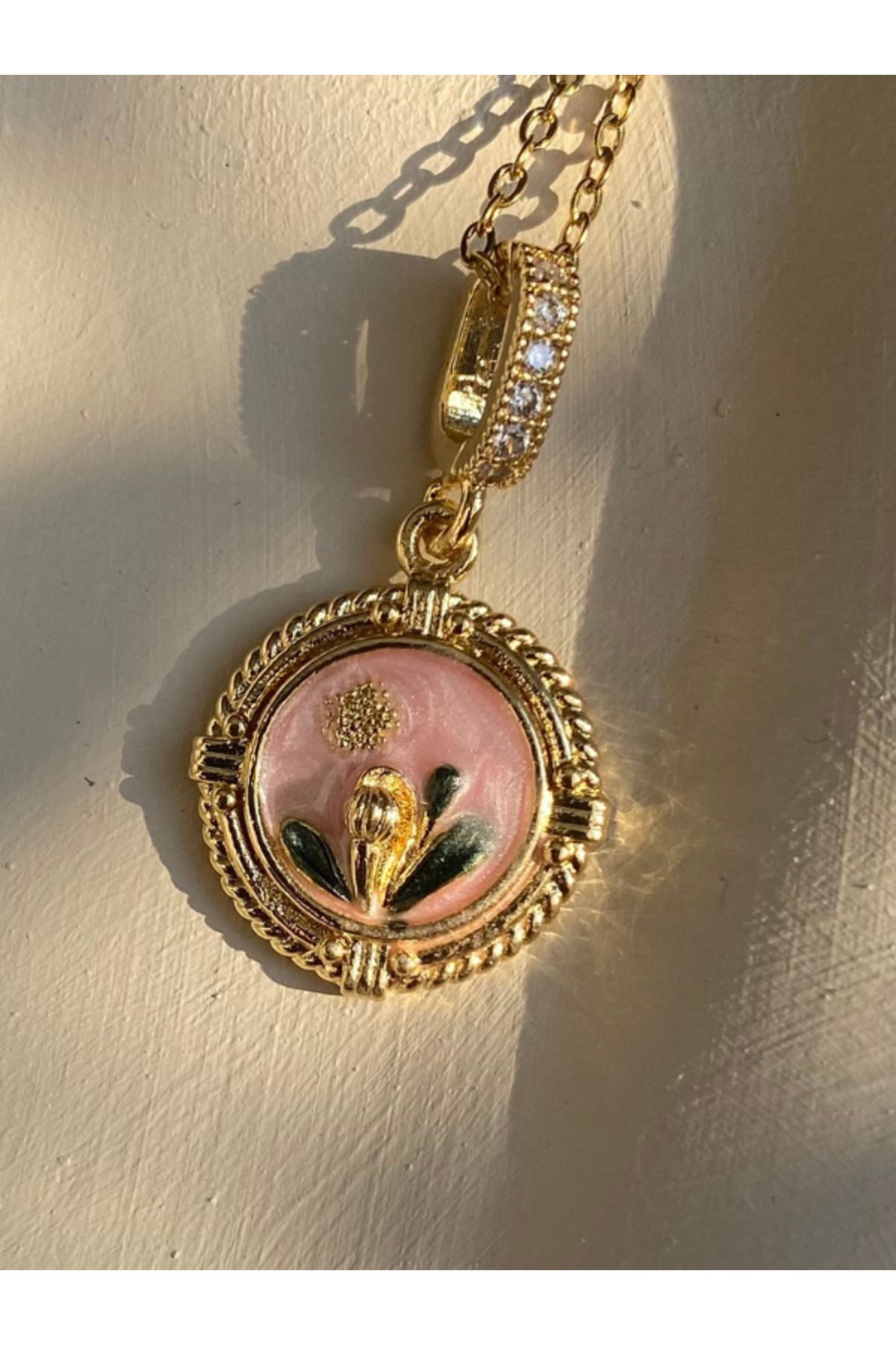 Brethils-Royal Frame Enamel Necklace Guaranteed to Not Tarnish and Rust with Invoice 45 cm 2
