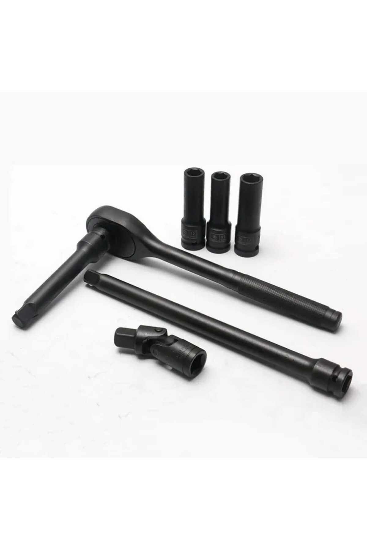 Metal Needs-Long impact socket set, hexagonal, 1/2 drive 4