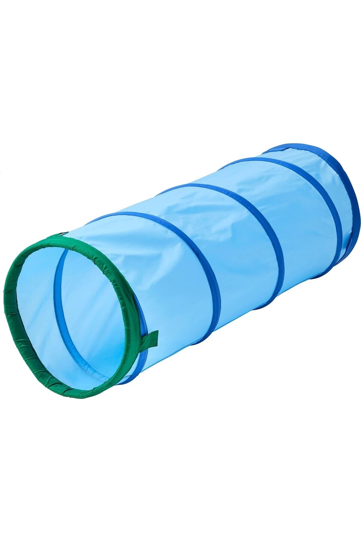 Duyu Atölyesi Kumaş Yaylı Çocuk Oyun Tüneli - 126 Cm - Mavi / Yeşil