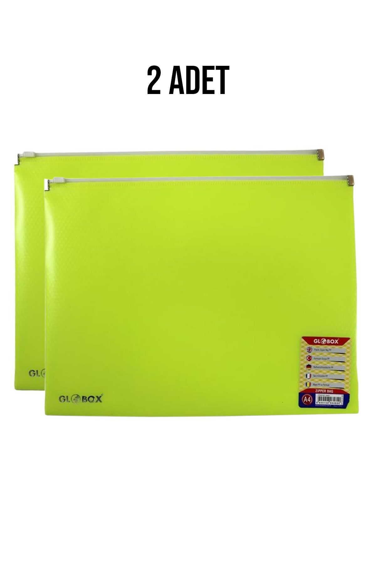 Globox-Zip File A4 2 Pieces Yellow 5