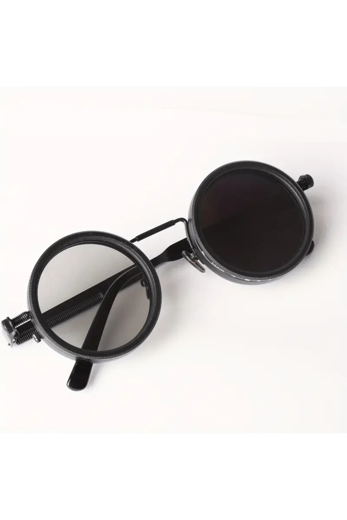 Barbarosshop  Güneş Gözlüğü Steampunk Ayarlanabilir Vintage LENSLER POLARİZE %100 UV KORUMA RETRO TARZ Unisex - Görsel 4