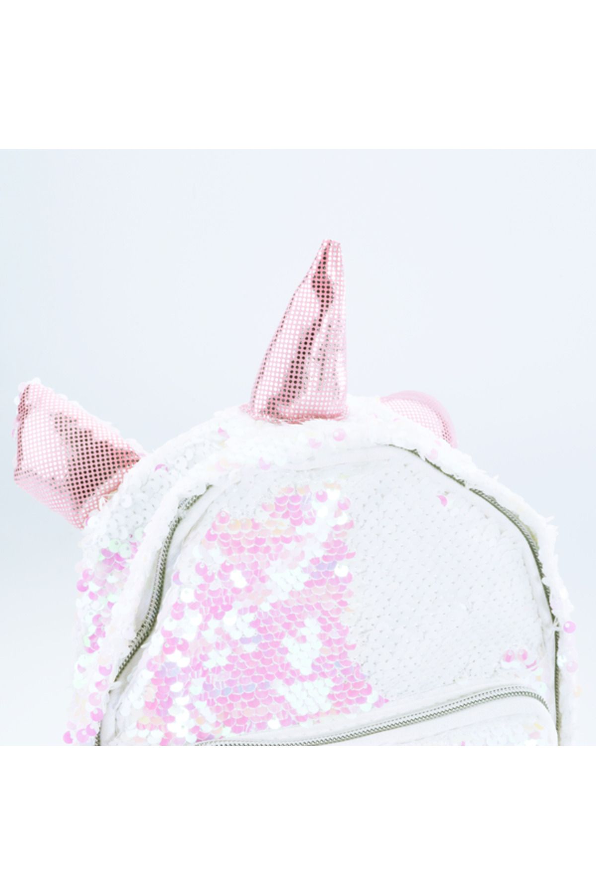 NİCE-Girabrilla girl's backpack - Unicorn model with reversible sequins, adjustable straps and front pocket 3