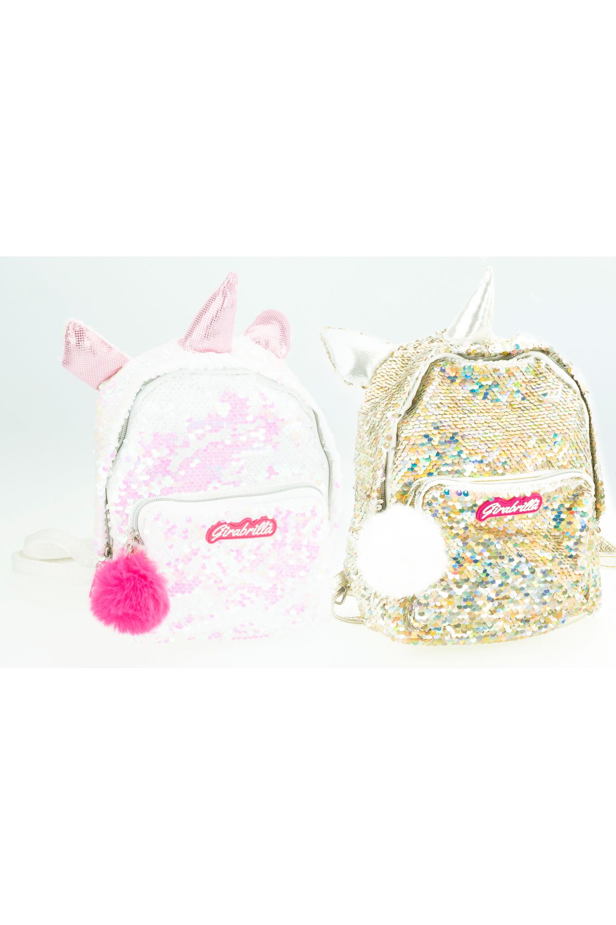 NİCE-Girabrilla girl's backpack - Unicorn model with reversible sequins, adjustable straps and front pocket 5