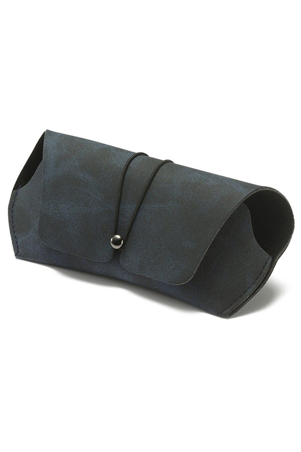 GERICOM-Case for Glasses, Envelope Closure, Soft Interior, 170x80x35mm, Elastic Fastening, Black 5