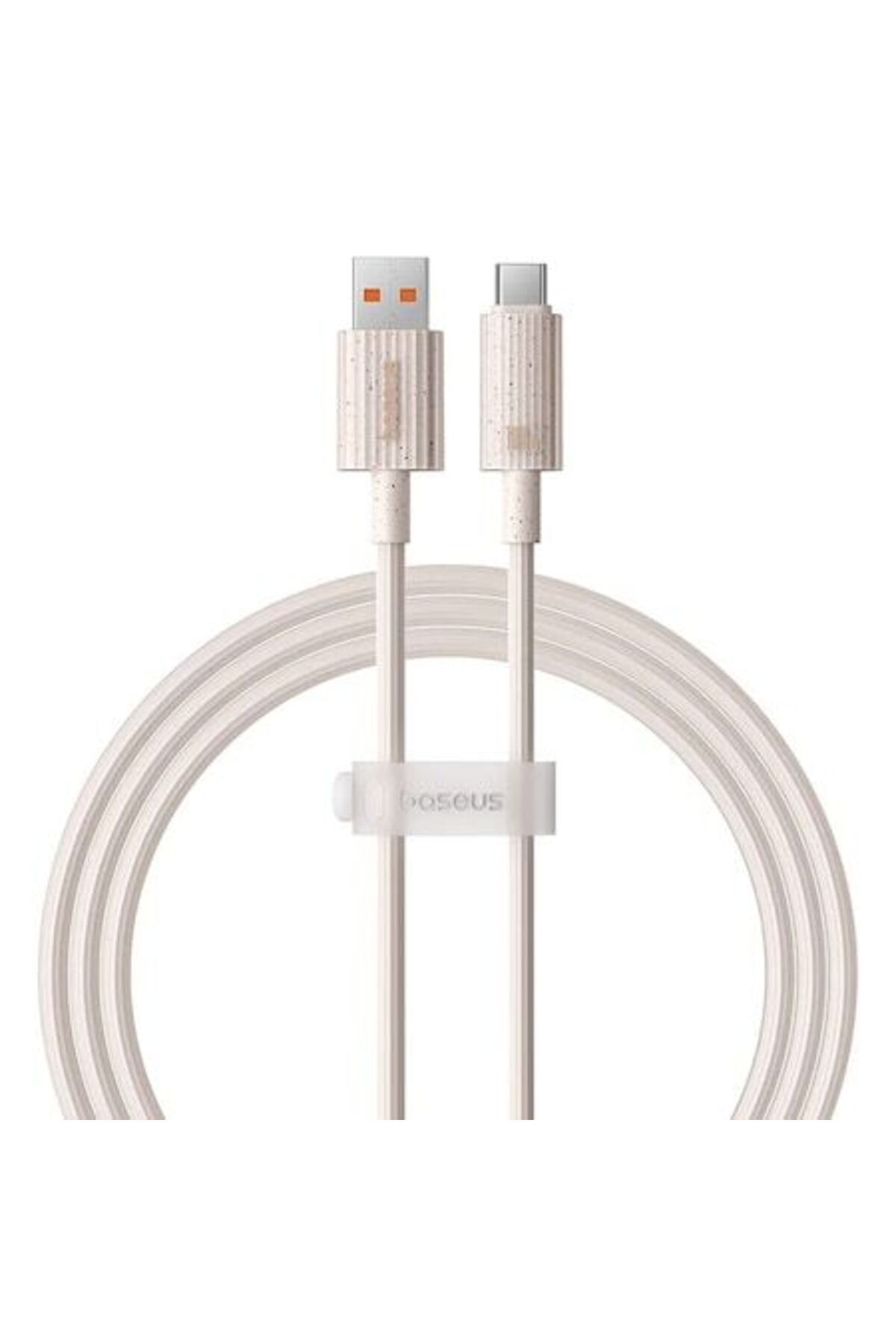 Baseus-Cablu de încărcare USB cu încărcare super rapidă, USB A la USB Tip-C, 100W, 480Mbps, 1 metru, alb-rozaliu 1