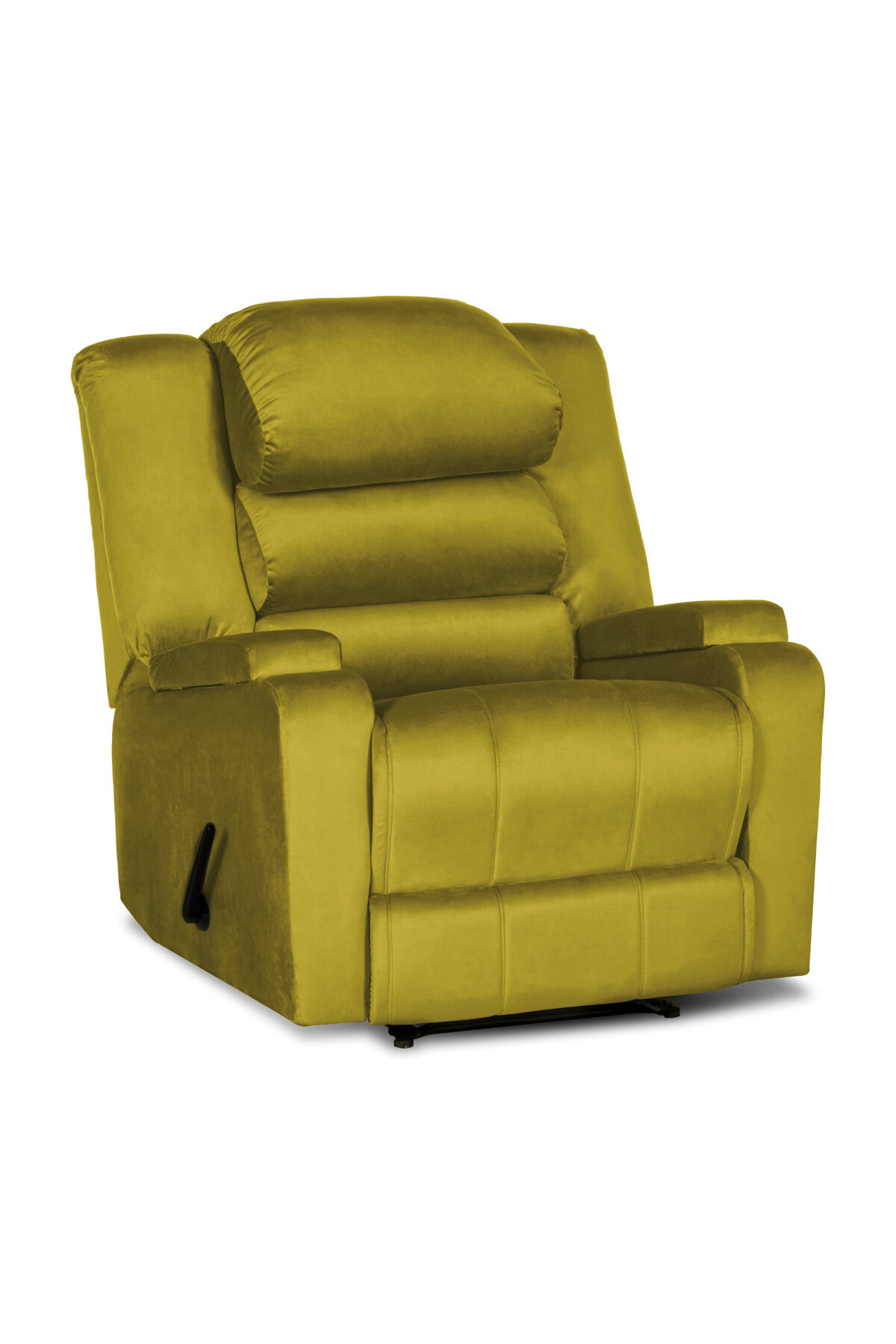 Lazy Vibes-Reflex Comfort - Practical Velvet Recliner Chair with Storage Box | Fixed 3